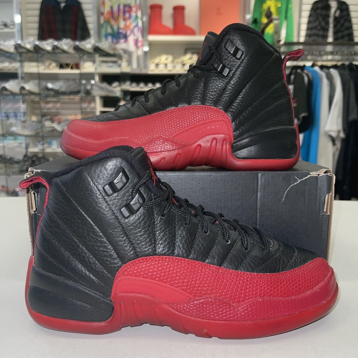Air Jordan 12 Retro BG 'Flu Game' 2016 LIGHT WEAR NO BOX