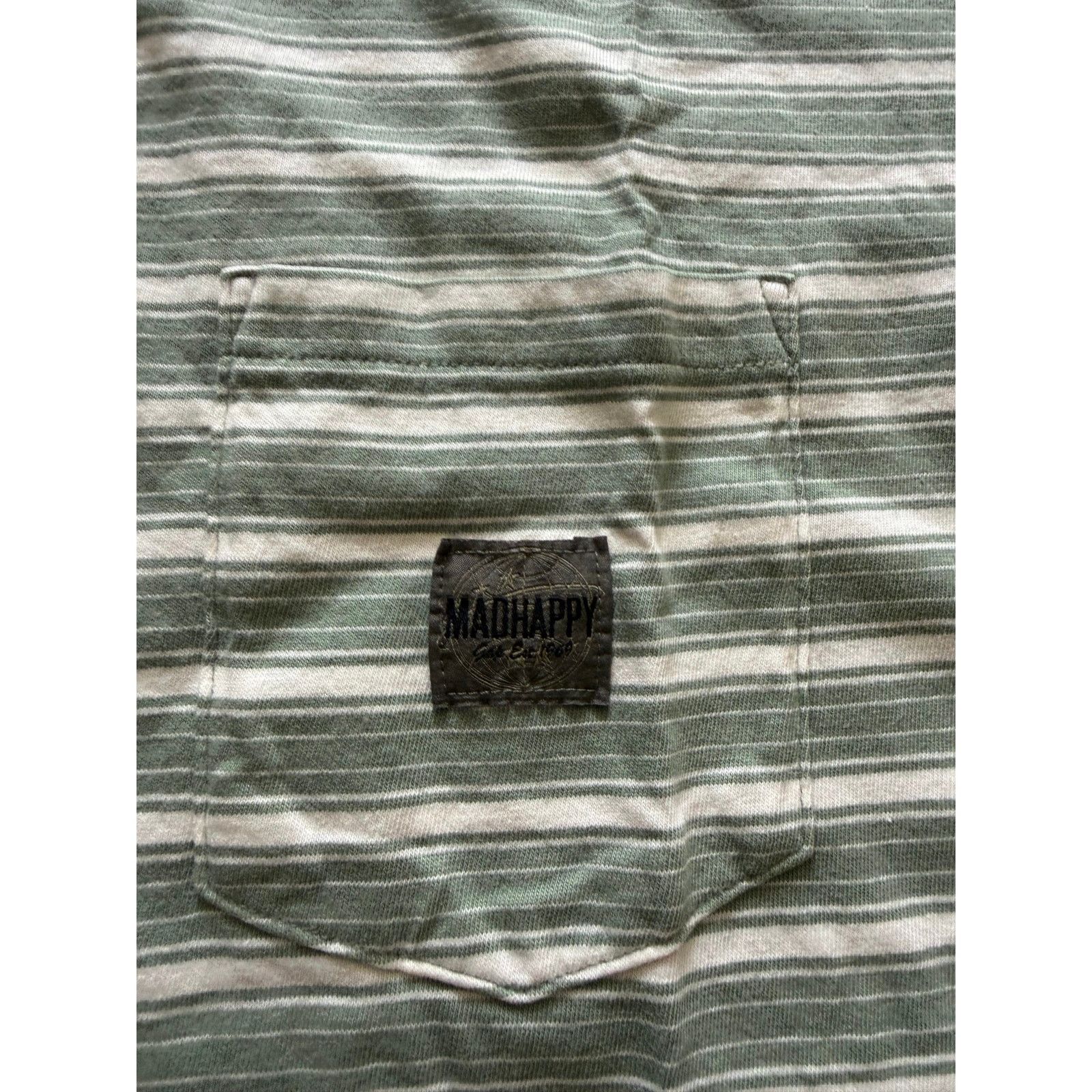 Gap Gap x Madhappy Stripe Pocket Tee Sage Green NWT Size US L / EU 52-54 / 3 - 3 Thumbnail