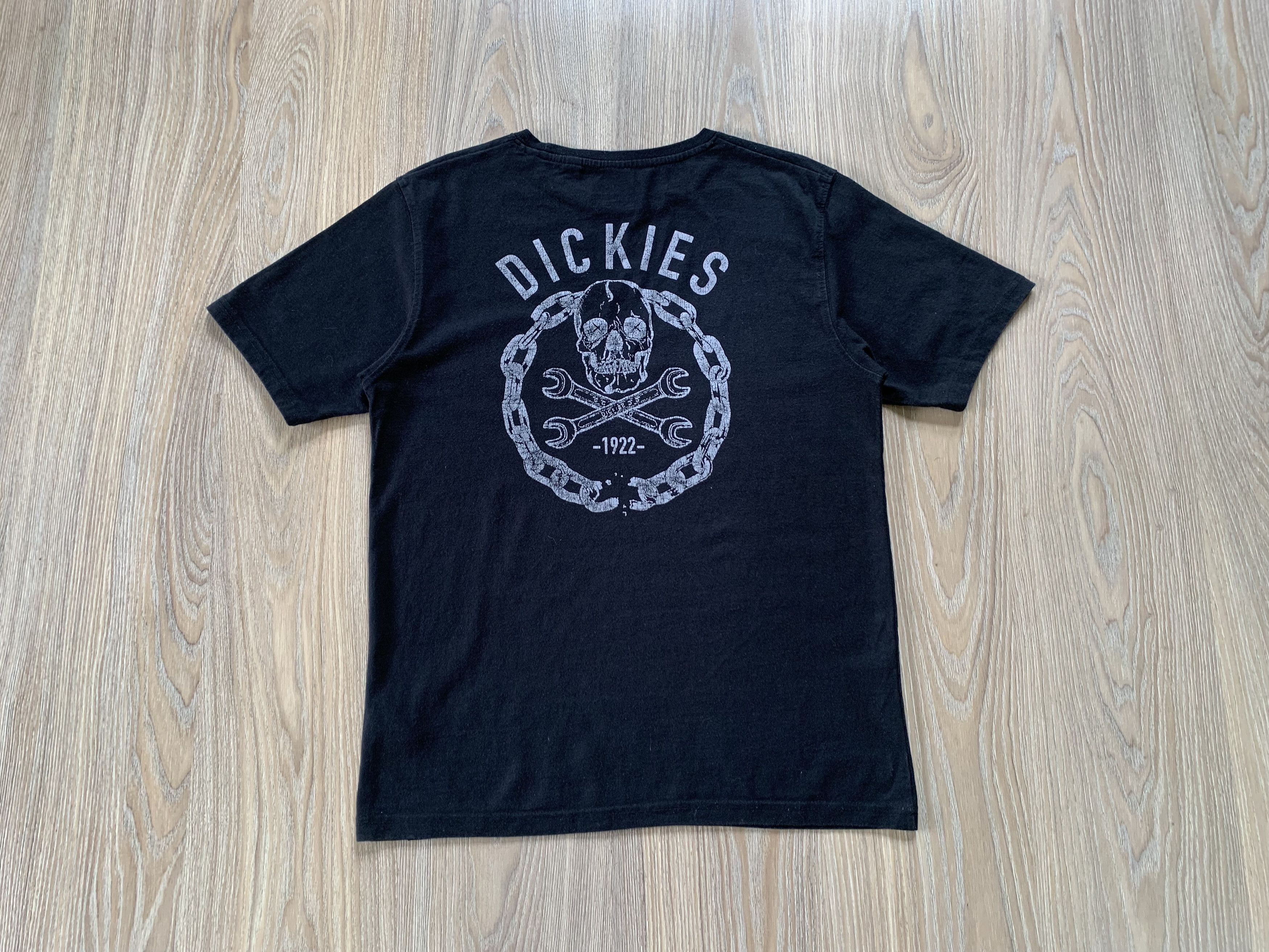 Dickies Dickies Slidell Black Skull Printed Cotton T Shirt Size US M / EU 48-50 / 2 - 3 Thumbnail