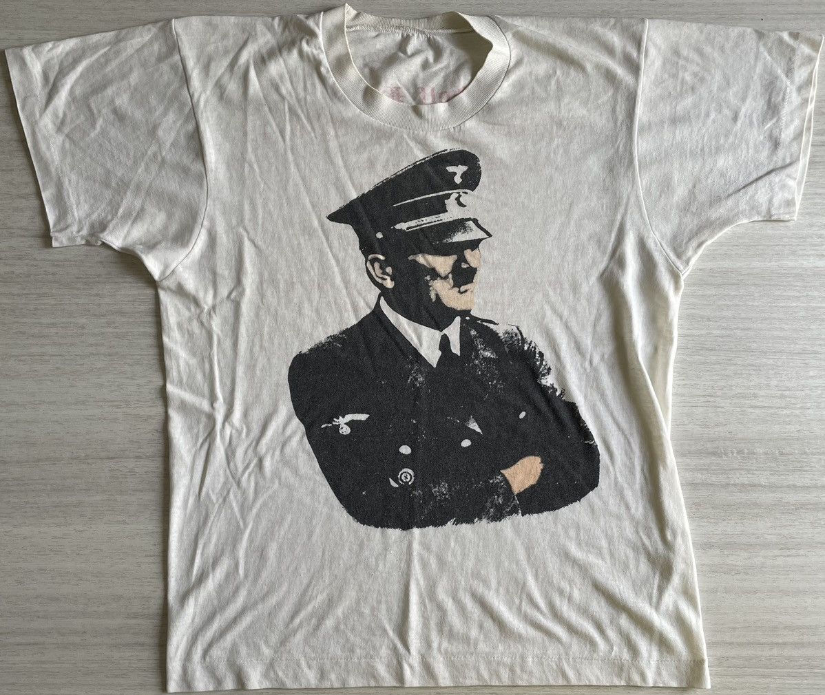 image of Rock T Shirt x Vintage Late 70's Punk T-Shirt in White, Men's (Size Medium)