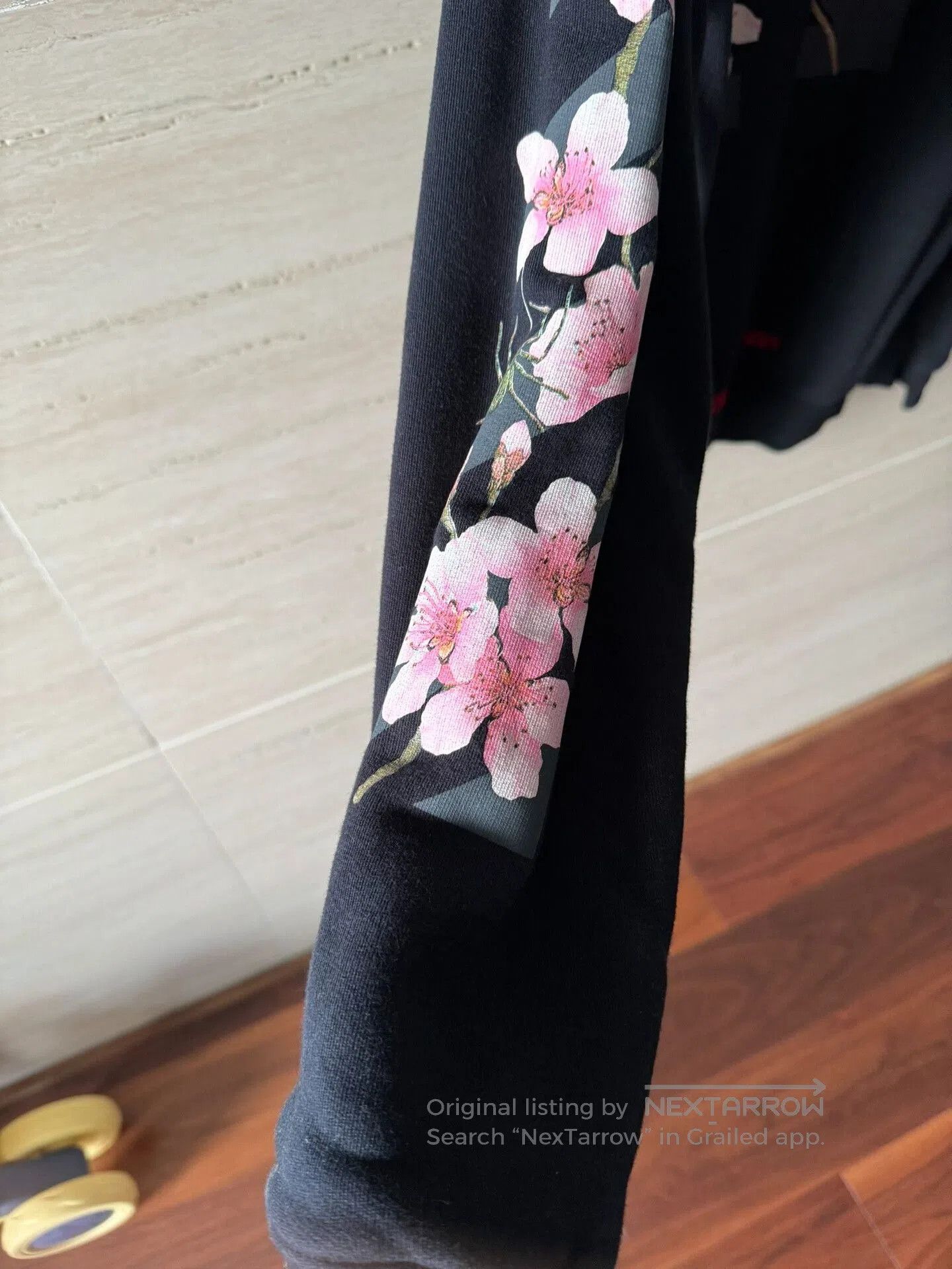 Balenciaga Off-White Sakura Print Hoodie. Size US M / EU 48-50 / 2 - 4 Thumbnail