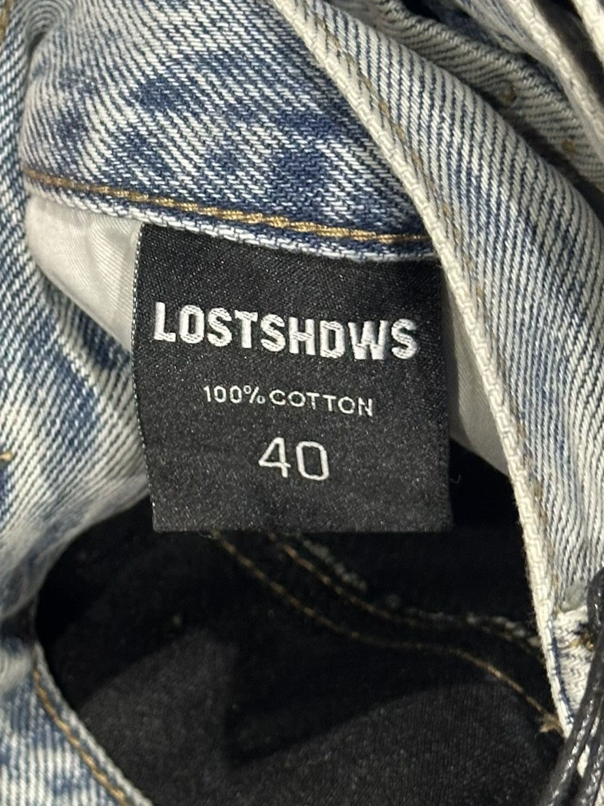 LOSTSHDWS Lost Shdws Embossed denim blue jeans Size US 40 / EU 56 - 2 Thumbnail