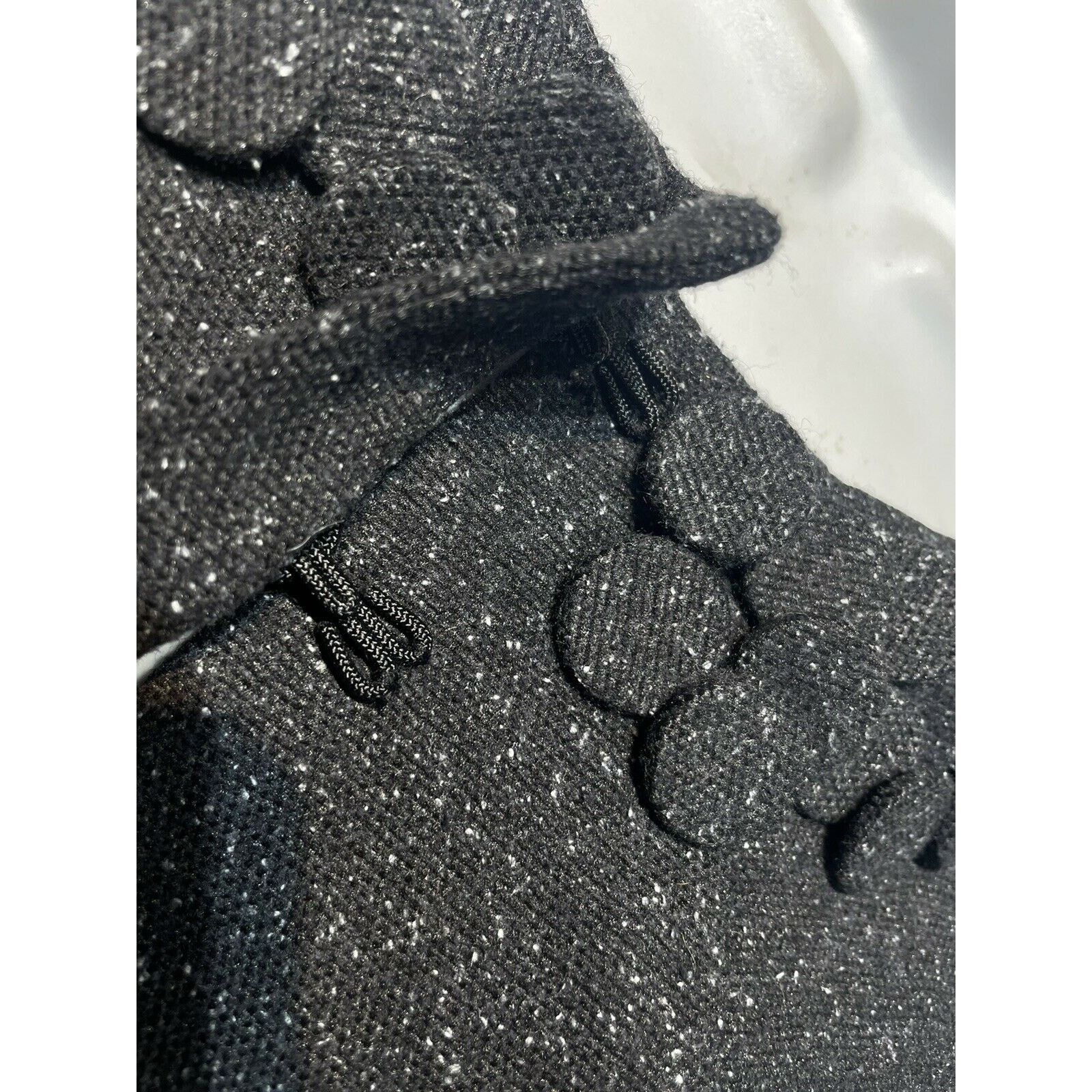 Robert Rodriguez Robert Rodriguez Women’s Size 6 Black Spotted Wool Silk Coat Size M / US 6-8 / IT 42-44 - 2 Thumbnail
