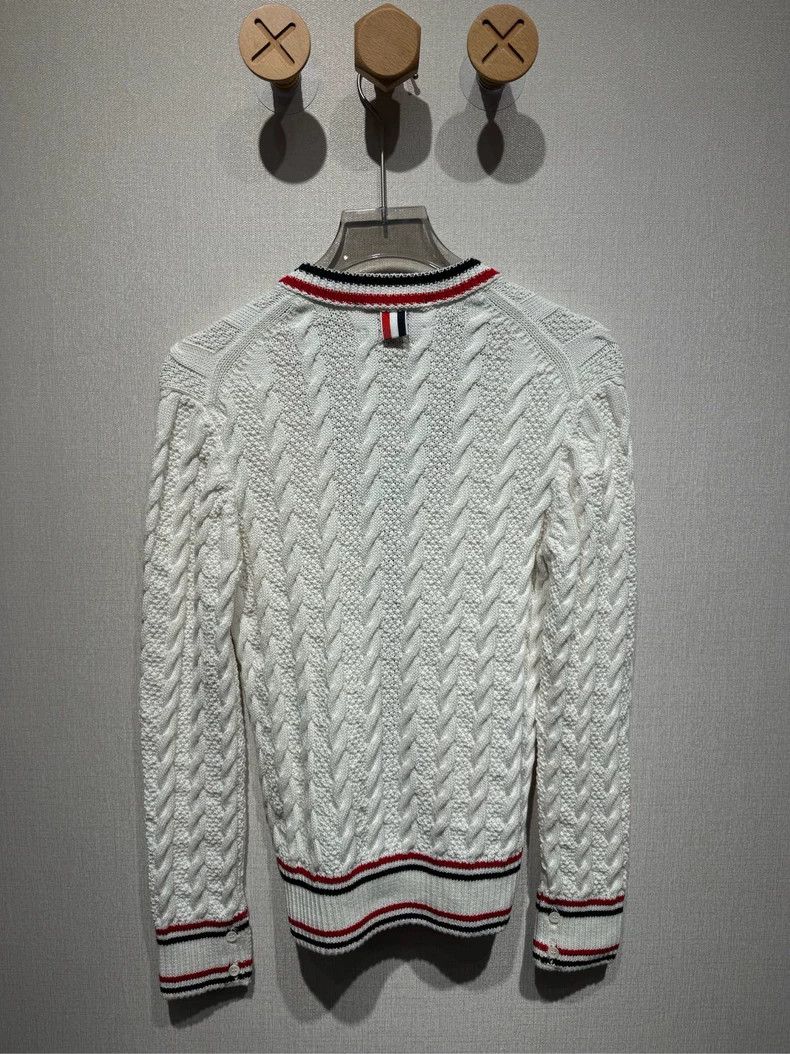 Thom Browne Thom Browne Coarse jacquard knit cardigan Size XS / US 0-2 / IT 36-38 - 2 Thumbnail