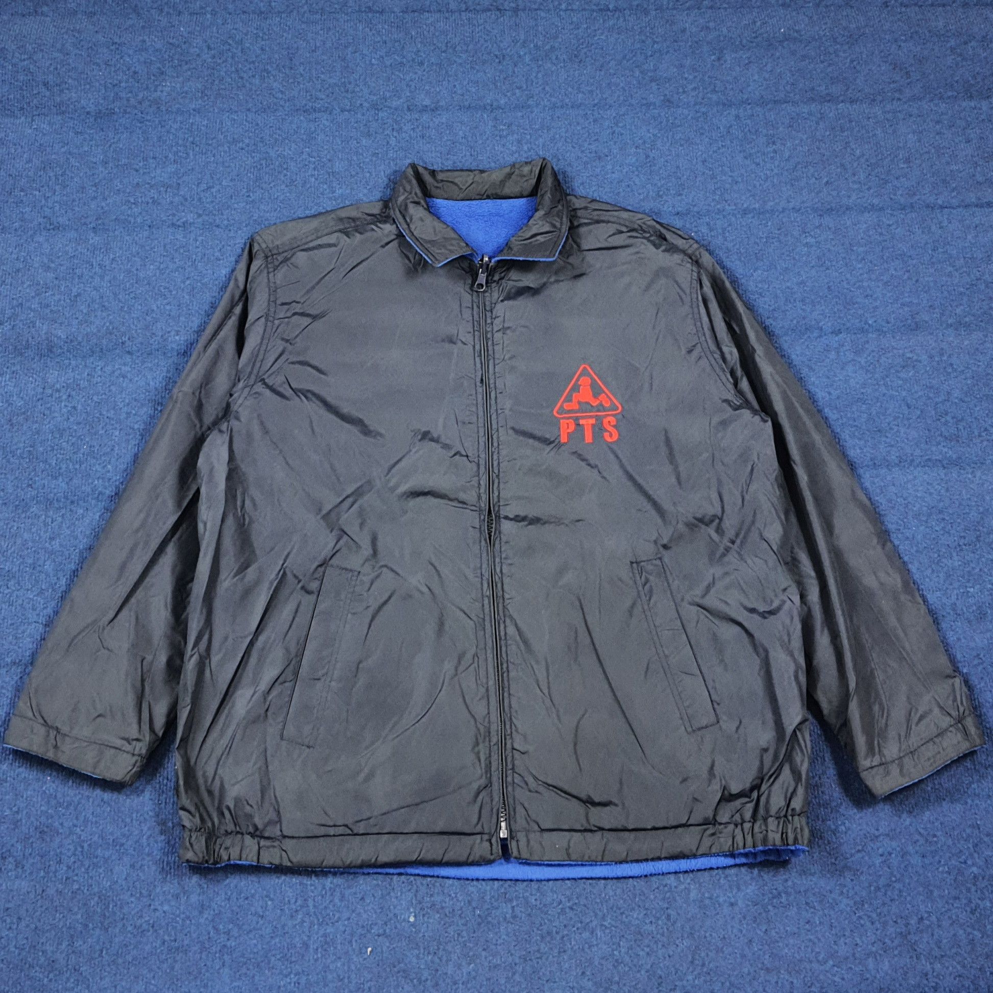 Vintage Vtg 90s Plenty Tough PTS Reversible Windbreaker C284N8 Size US L / EU 52-54 / 3 - 1 Thumbnail