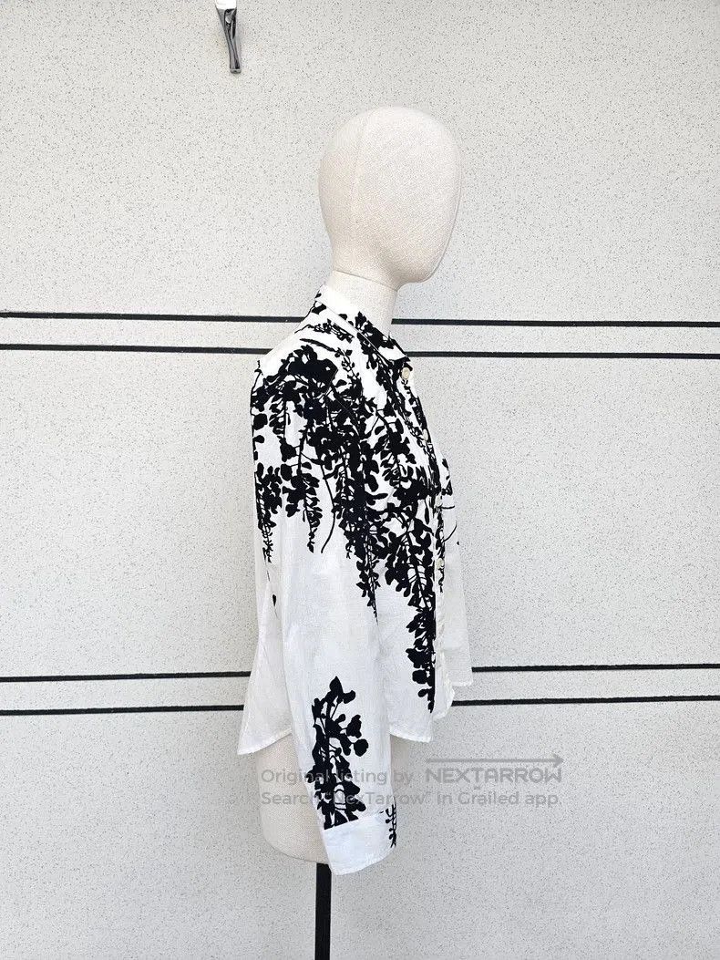 Ann Demeulemeester ann demeulemeester women's shirt with floral design . Size US M / EU 48-50 / 2 - 4 Thumbnail