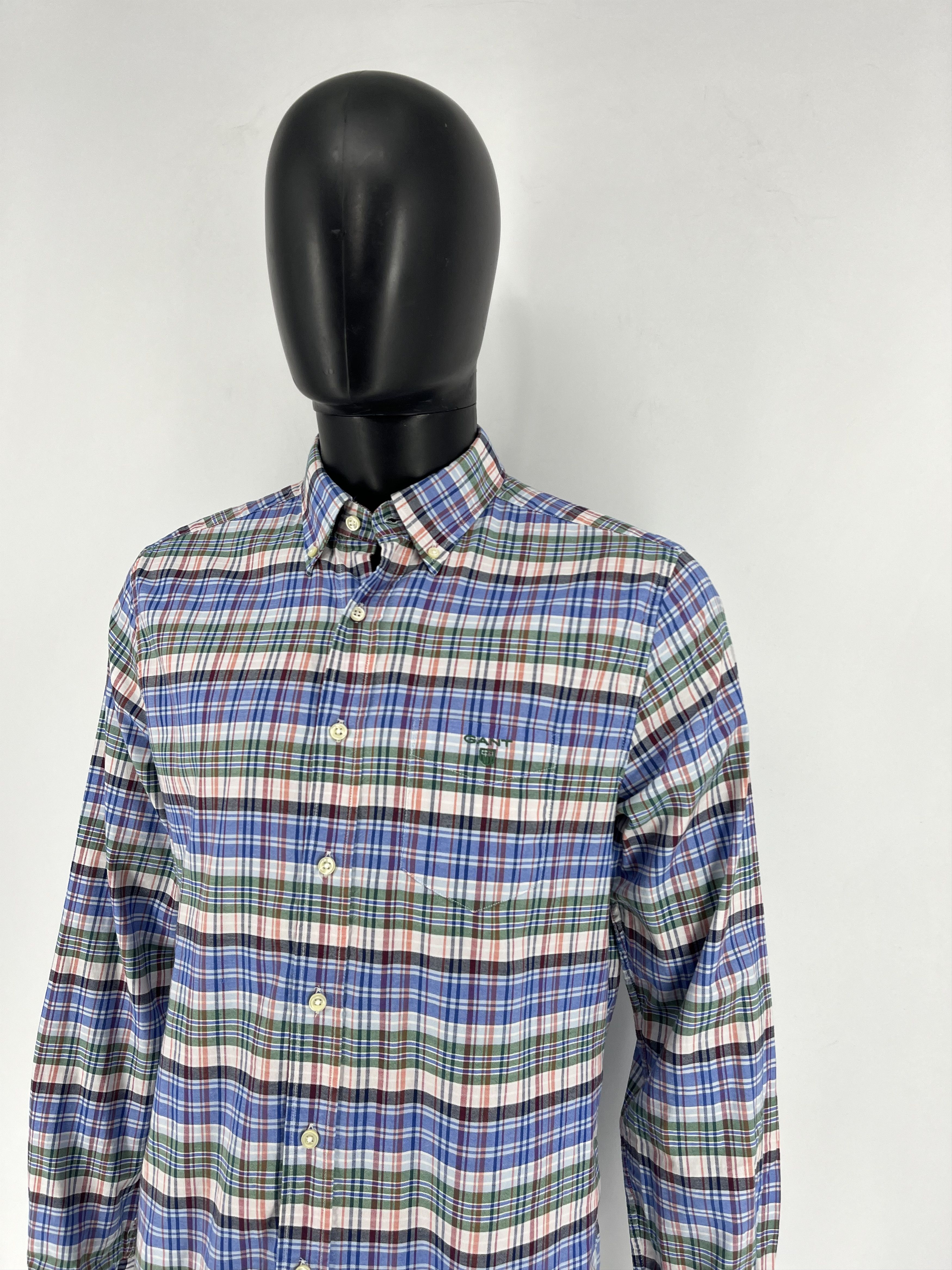 Gant × Vintage Vintage Flannel GANT Plaid Shirt Travis style Size US L / EU 52-54 / 3 - 5 Thumbnail