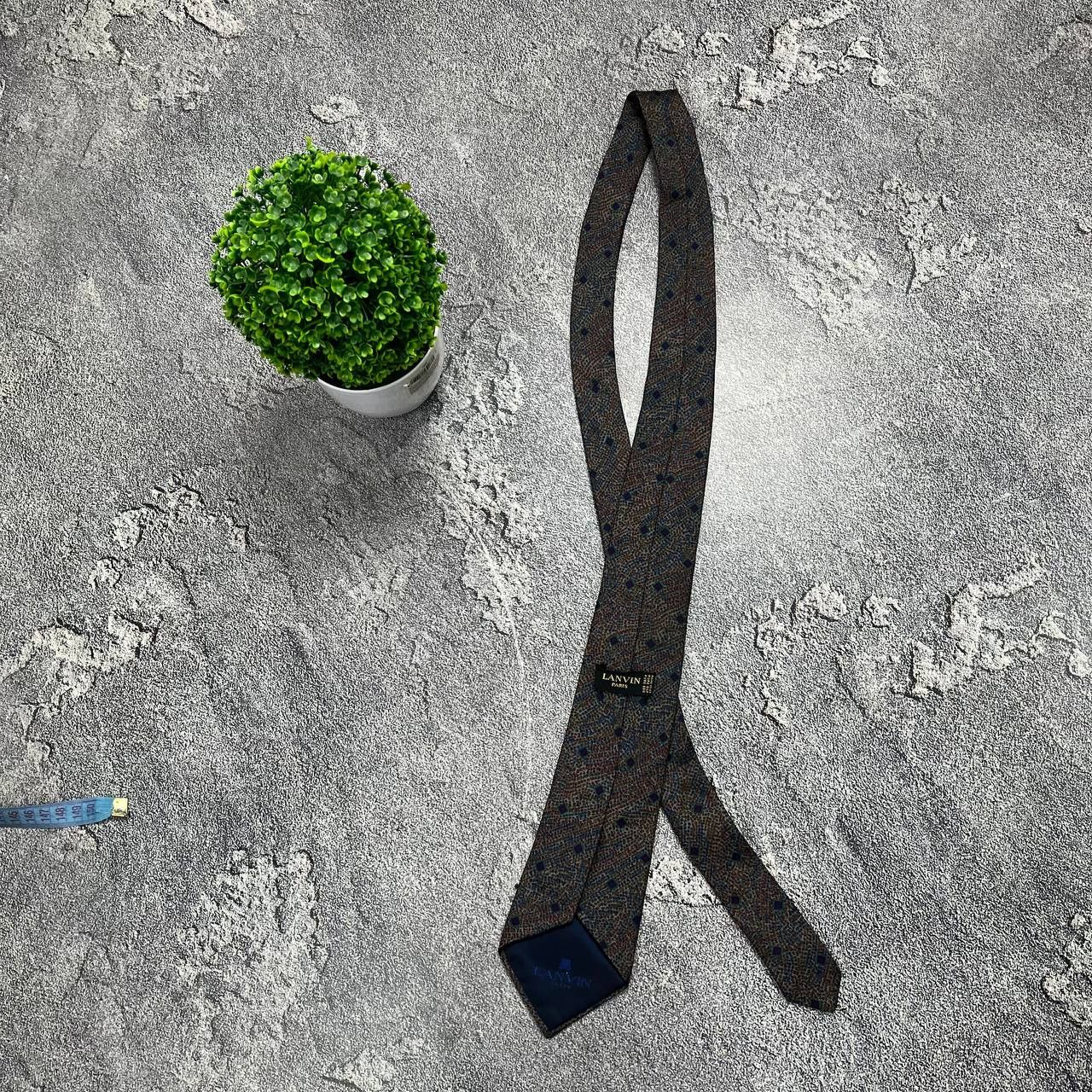 Lanvin Lanvin Paris Men's Floral Bron Tie 100% SILK Made in France Size ONE SIZE - 5 Thumbnail