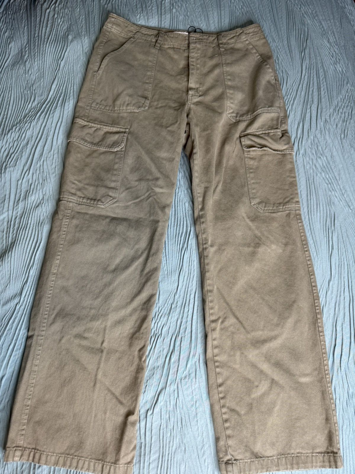Zara Zara Cargo Pants “Khaki Green” Size 32" / US 10 / IT 46 - 1 Thumbnail