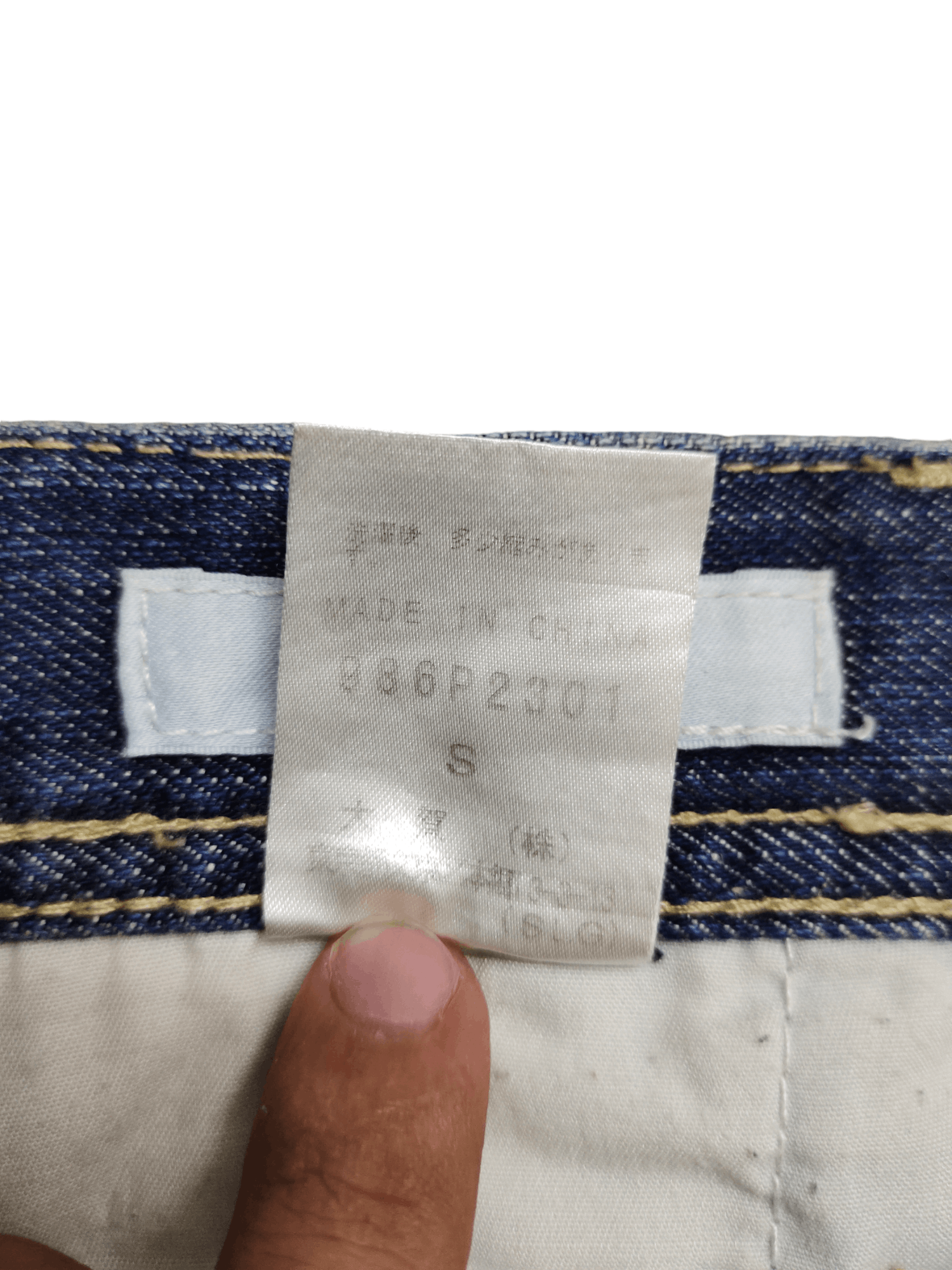 Morgan Homme Vintage Morgan Homme Japan sashiko Embroider Distress Jeans Size US 30 / EU 46 - 18 Thumbnail