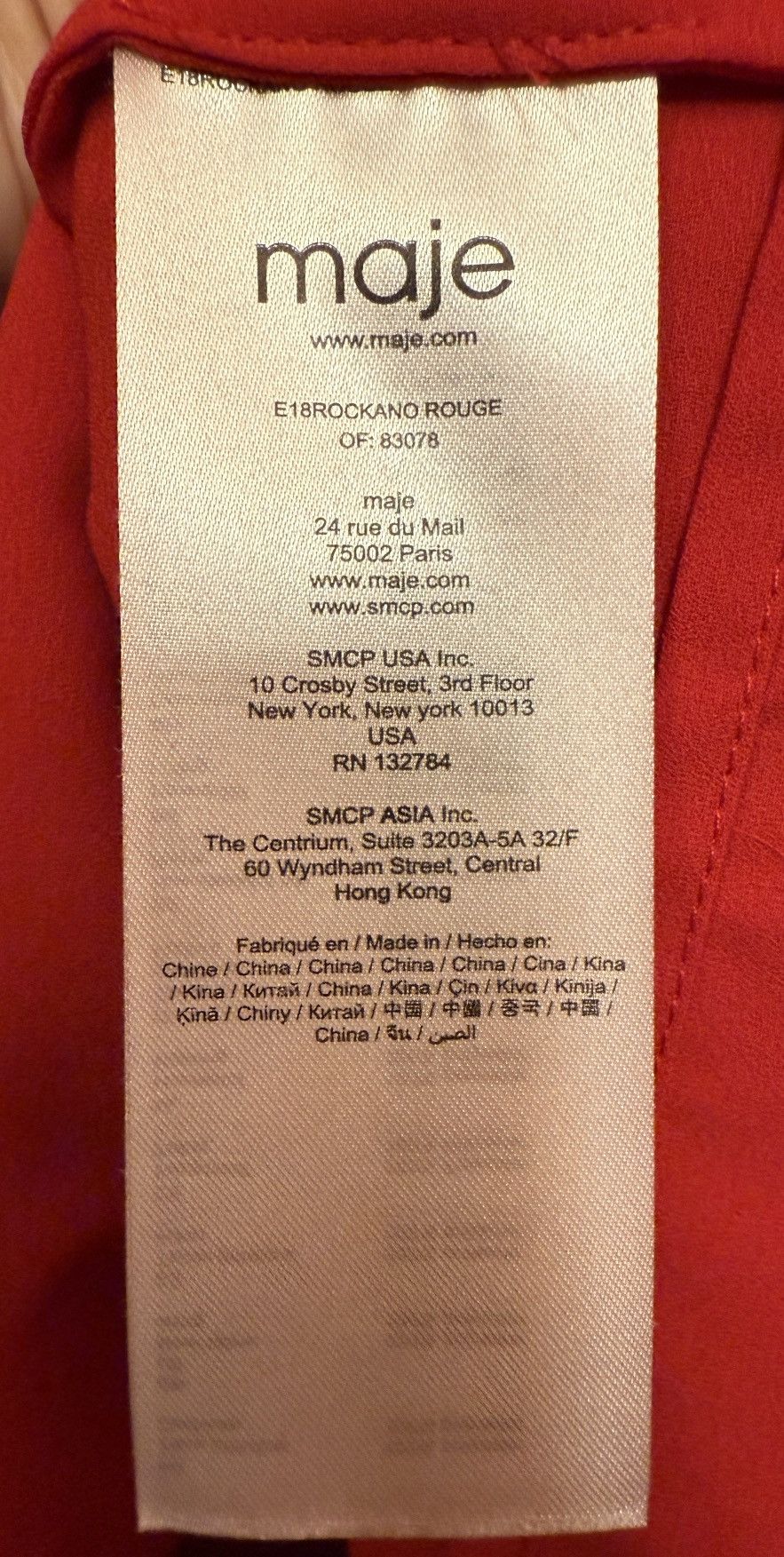 Maje Maje Women Apple Red Tiered Layered Ruffle Sleeveless Dress Size XS / US 0-2 / IT 36-38 - 3 Thumbnail