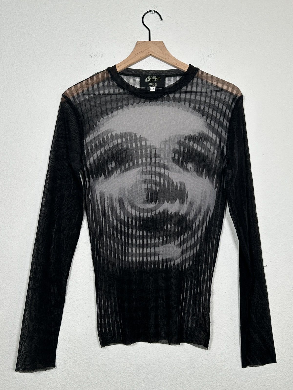 Jean Paul Gaultier SS2001 Marlene Dietrich Illusion Mesh Long Sleeve Size US M / EU 48-50 / 2 - 1 Thumbnail