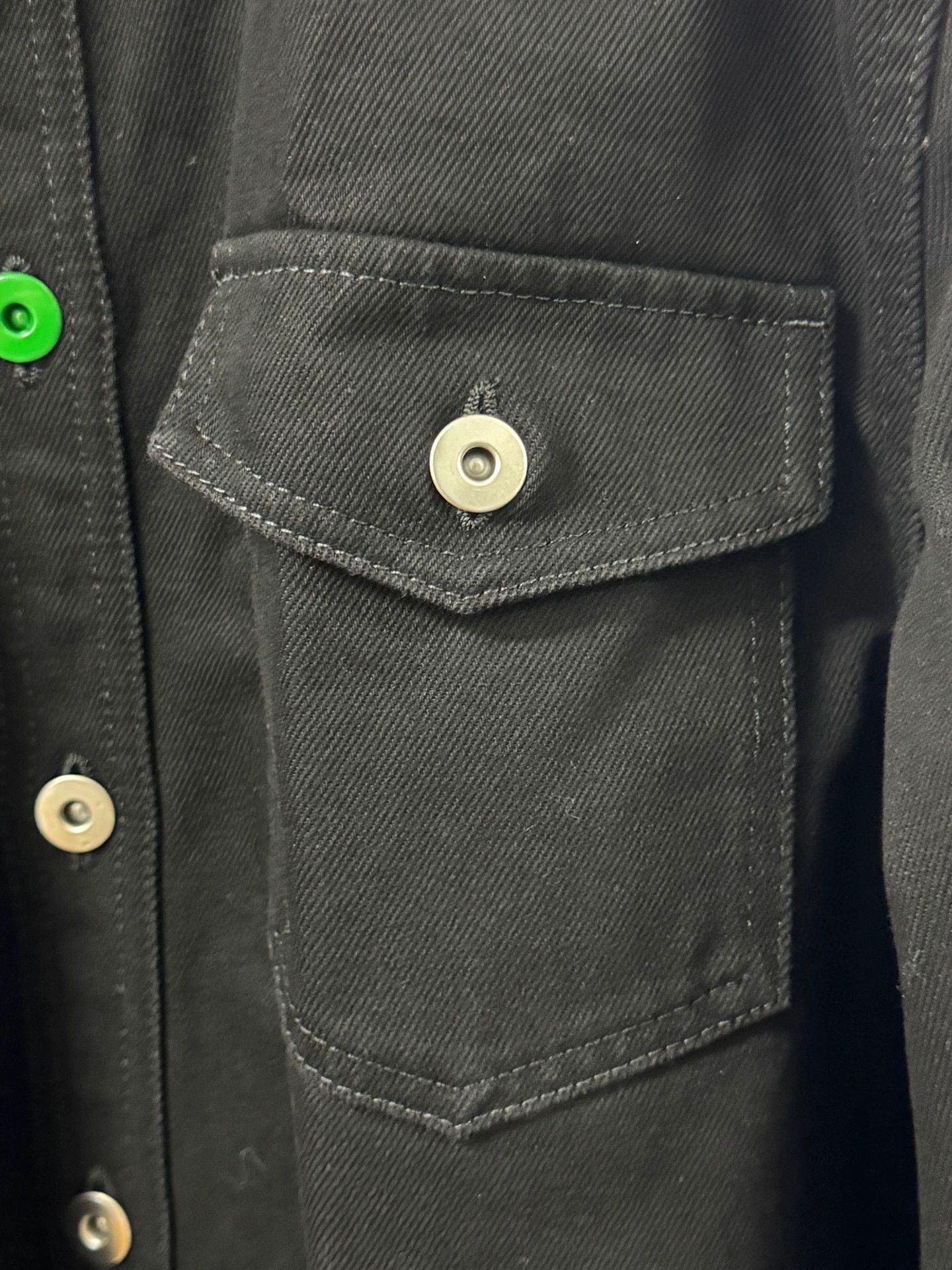 Bottega Veneta black cotton denim jacket for men Size US M / EU 48-50 / 2 - 3 Thumbnail