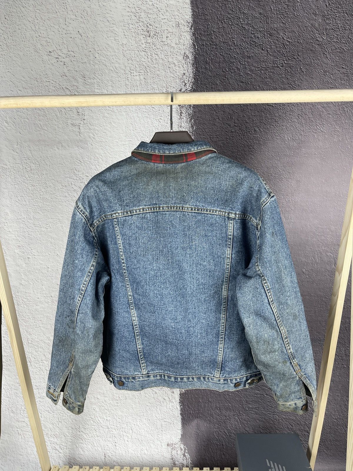 Levi's Levi’s vintage 90s faded checkered lining trucker jacket Size US XL / EU 56 / 4 - 15 Thumbnail