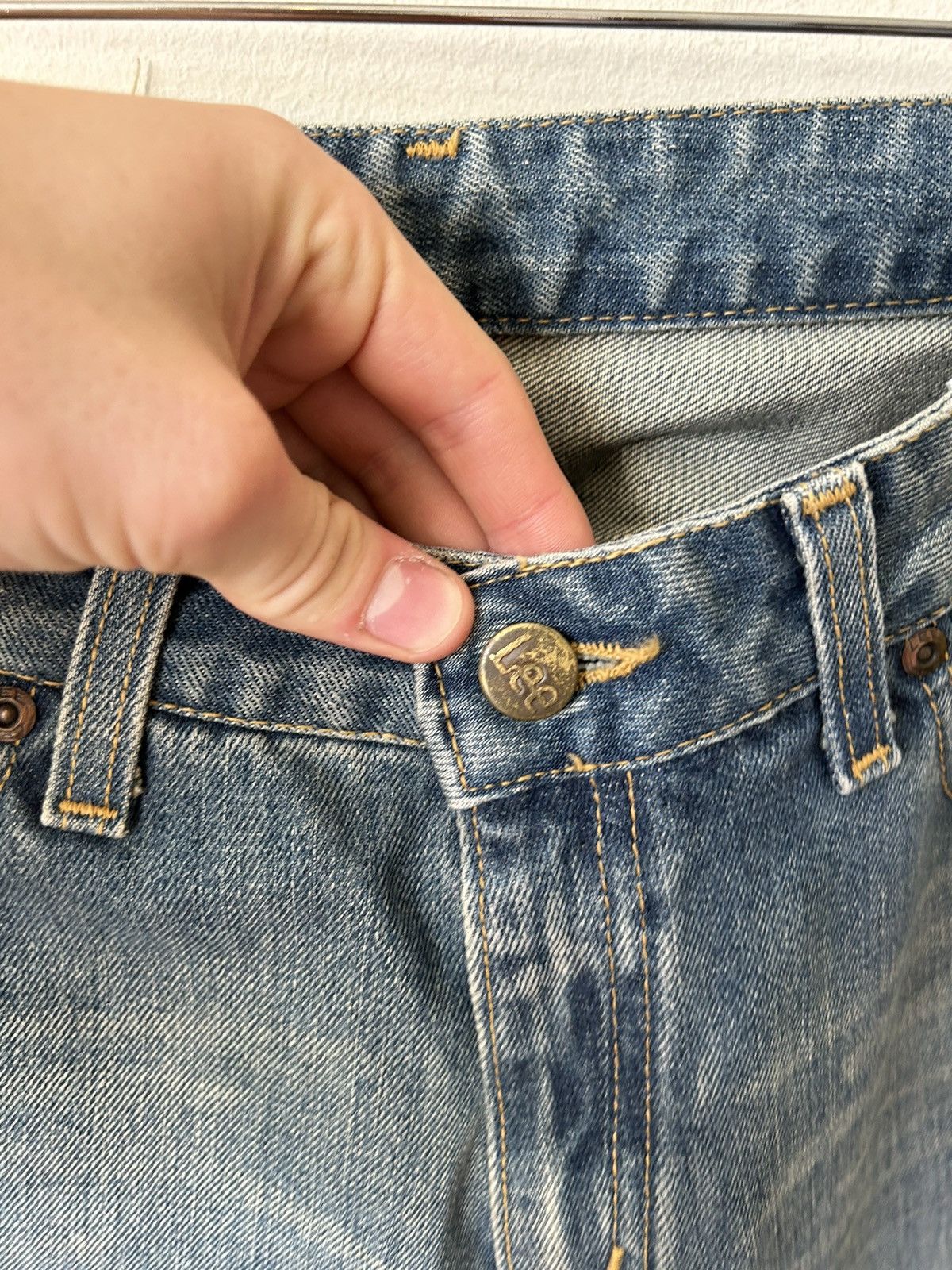 Lee × Vintage Vintage Lee Riders Japanese Selvige Blue Jeans Size US 31 - 8 Thumbnail