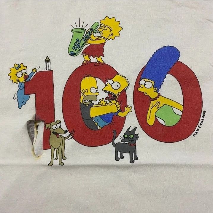The Simpsons Distressed vintage the Simpsons tv 100 series film movie Size US XL / EU 56 / 4 - 3 Thumbnail