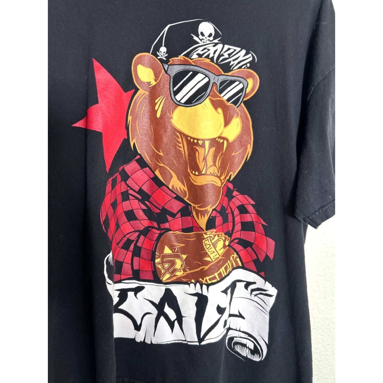 Vintage Fatal Clothing Co. T-Shirt Mens XL Black Punk Y2K Cali Republic Size US XL / EU 56 / 4 - 5 Thumbnail