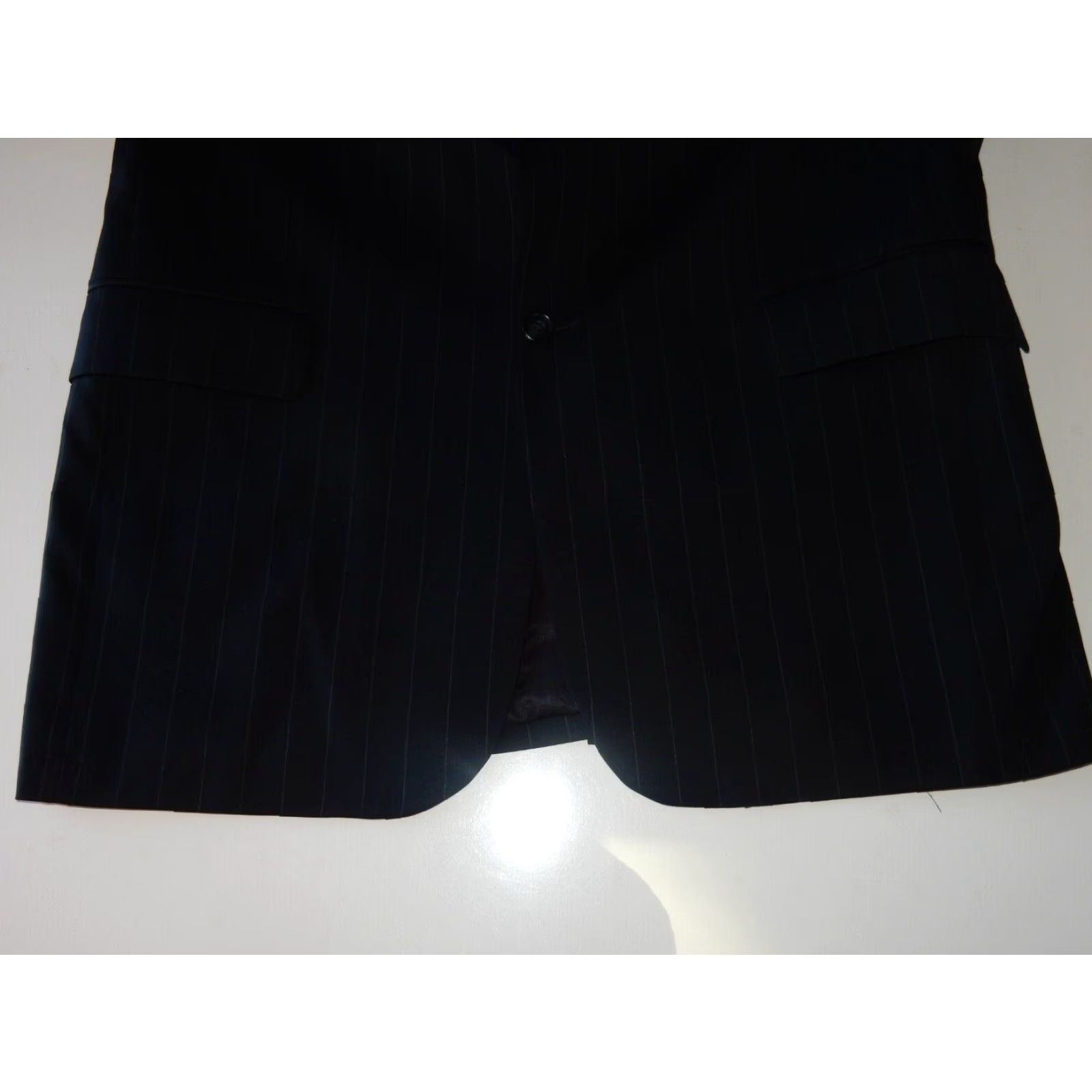 Michael Kors Michael Kors Men's 2 Piece Wool Suit Black Size 43L Size 46R - 3 Thumbnail