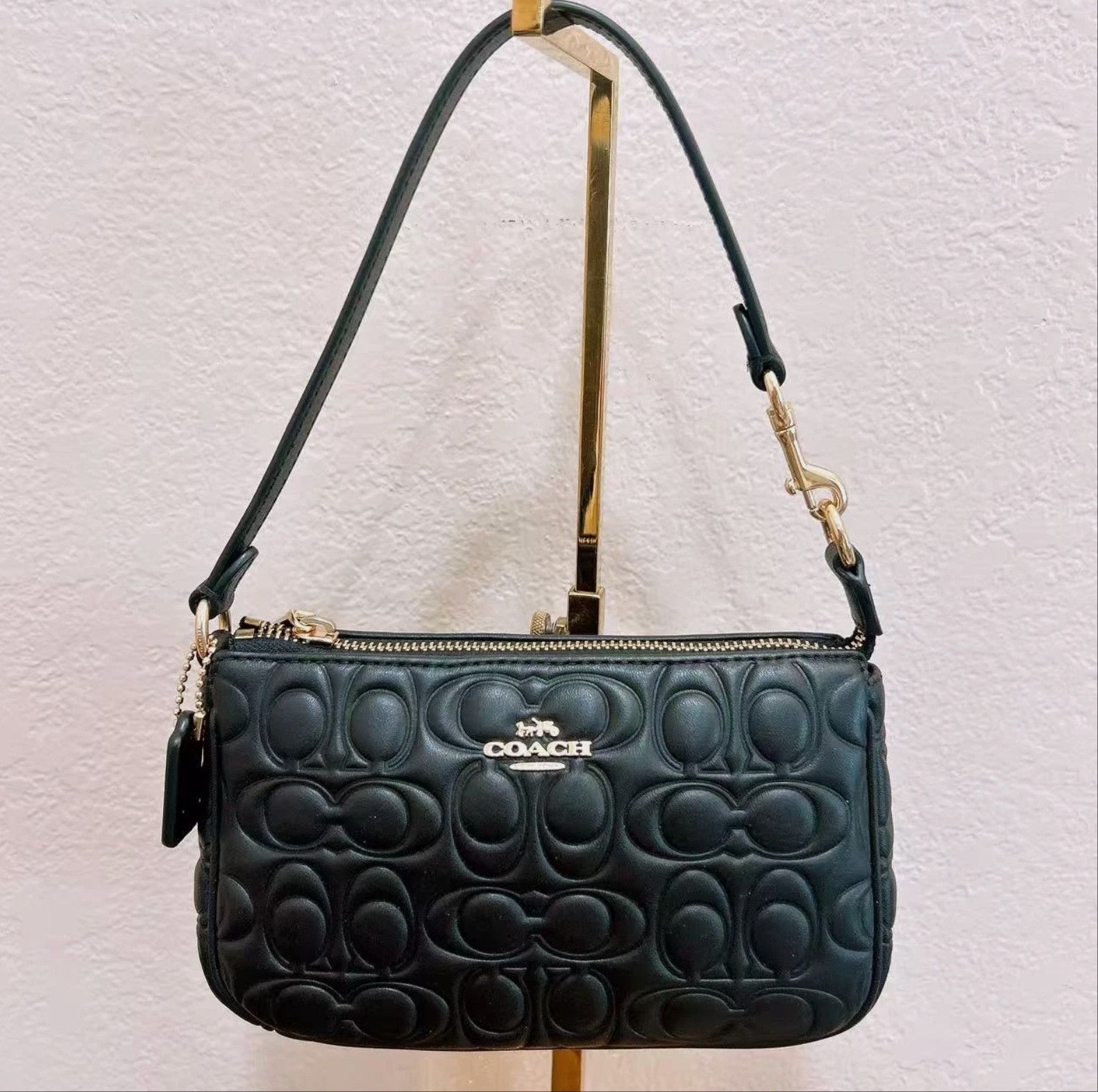 Coach NWT Coach Nolita 19 In Signature Canvas cz456 Walnut/Black Size ONE SIZE - 5 Thumbnail