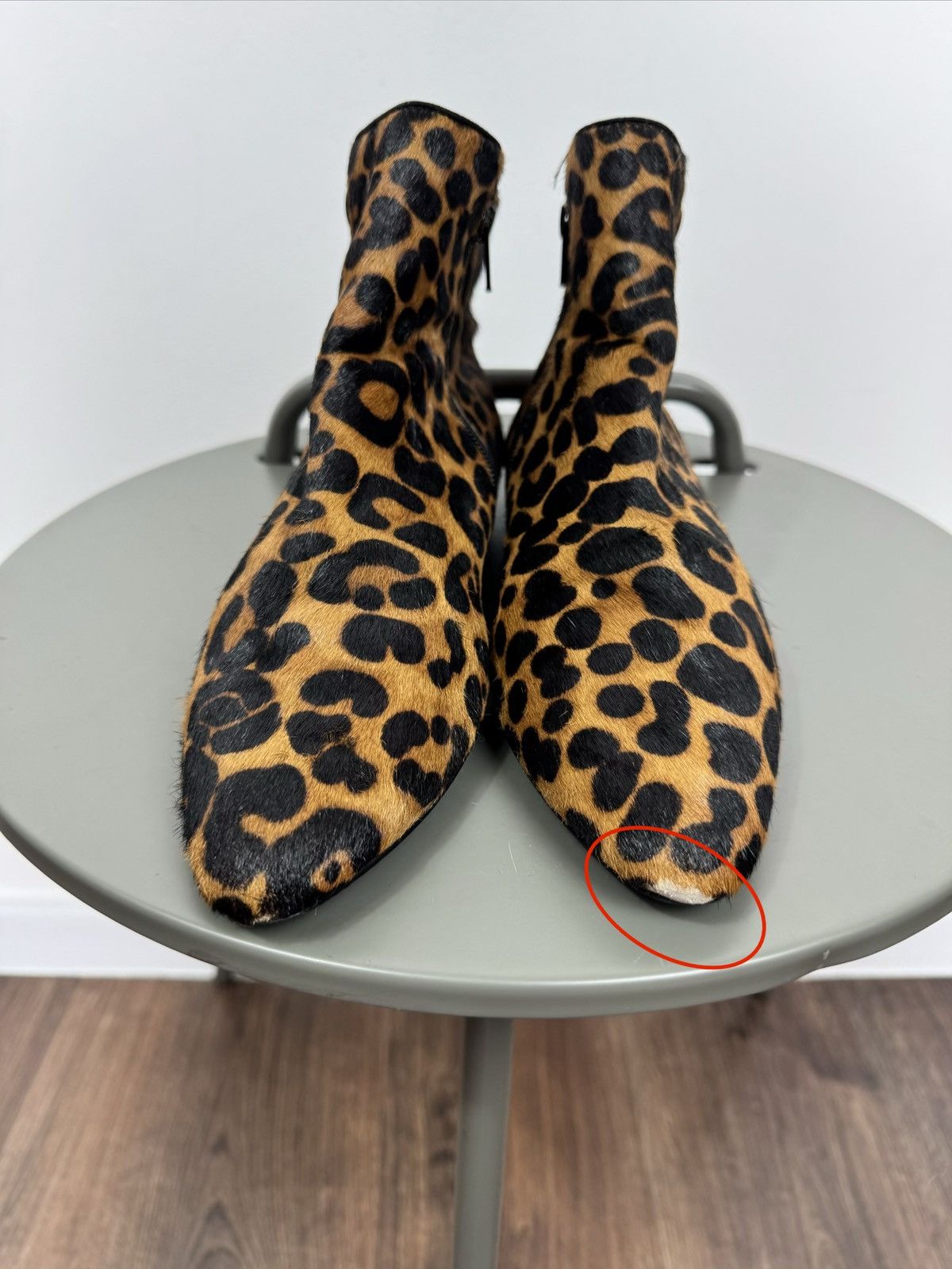Other Women’s Leopard Print Faux Pointed Toe Ankle Boots Size 40 Size US 9 / IT 39 - 4 Thumbnail
