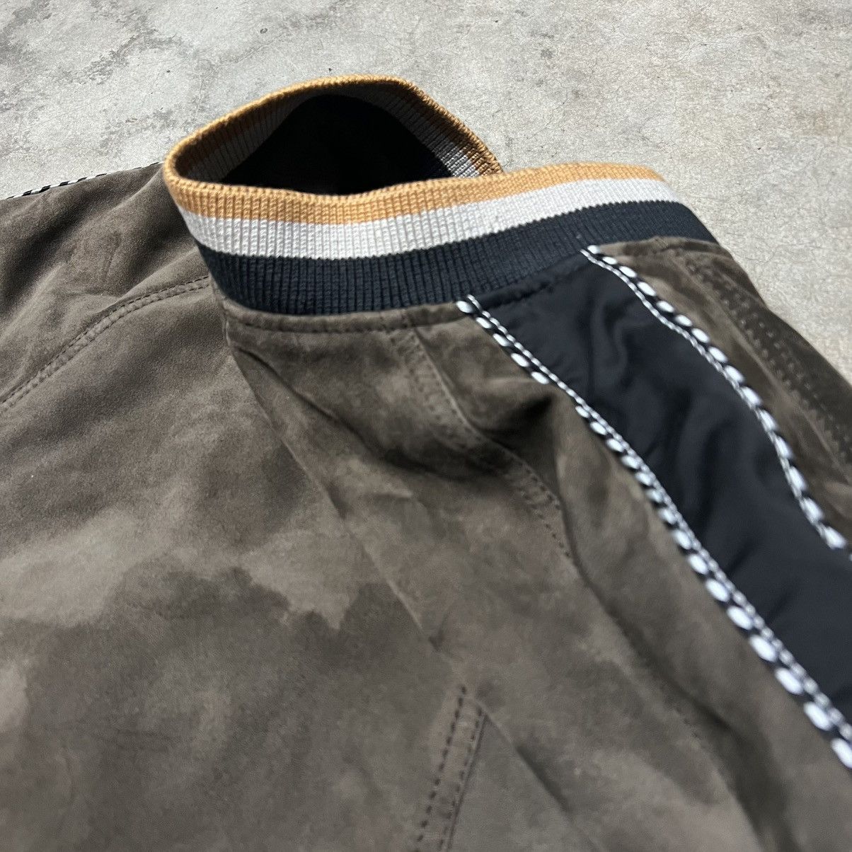 Designer × Lanvin Jeanne Lanvin Women’s Designer Lamb Leather Bomber Jacket Size L / US 10 / IT 46 - 7 Thumbnail