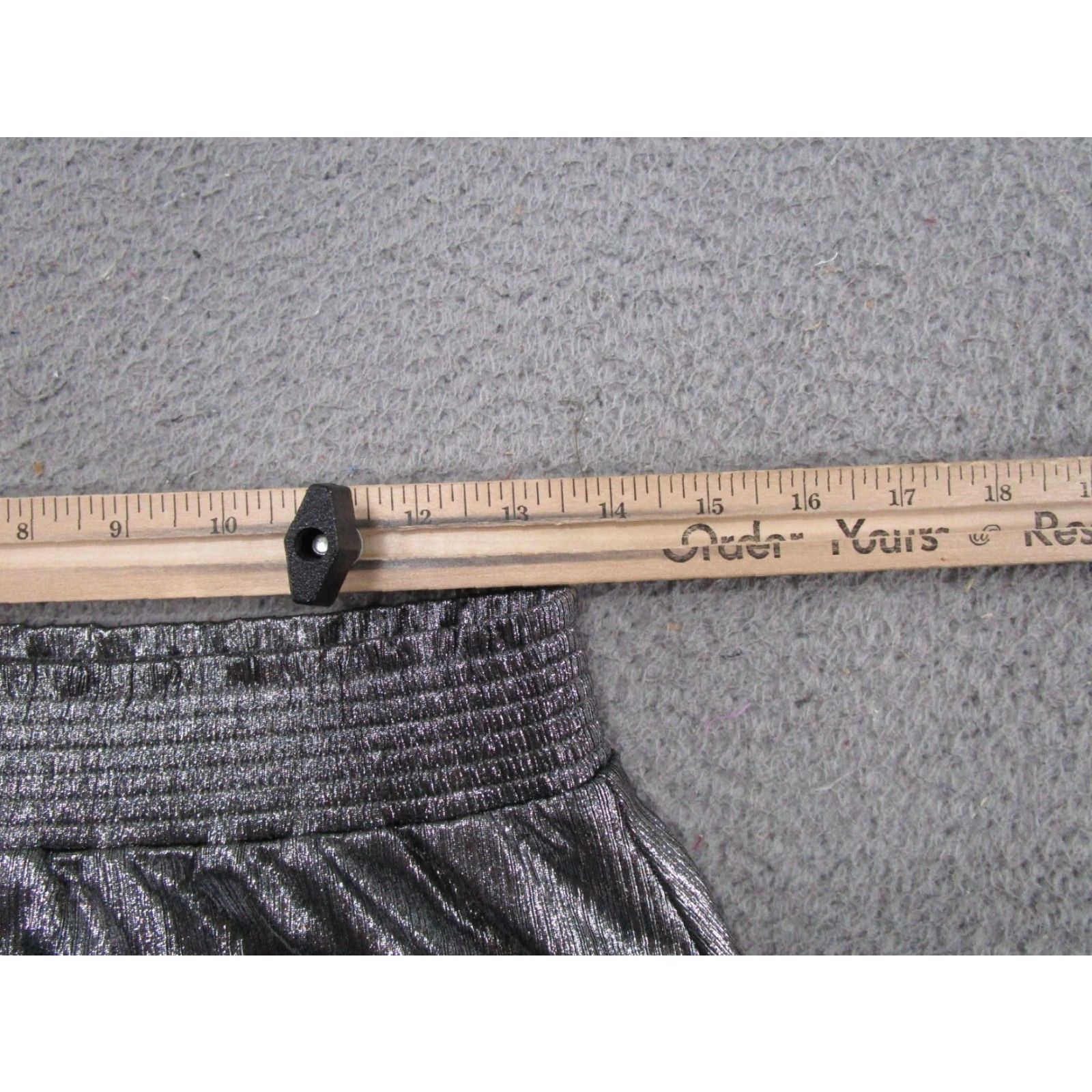 Loft VINTAGE LOFT Womens Skirt A-Line Size S Silver Metallic Sparkle Short Size 28" / US 6 / IT 42 - 5 Thumbnail