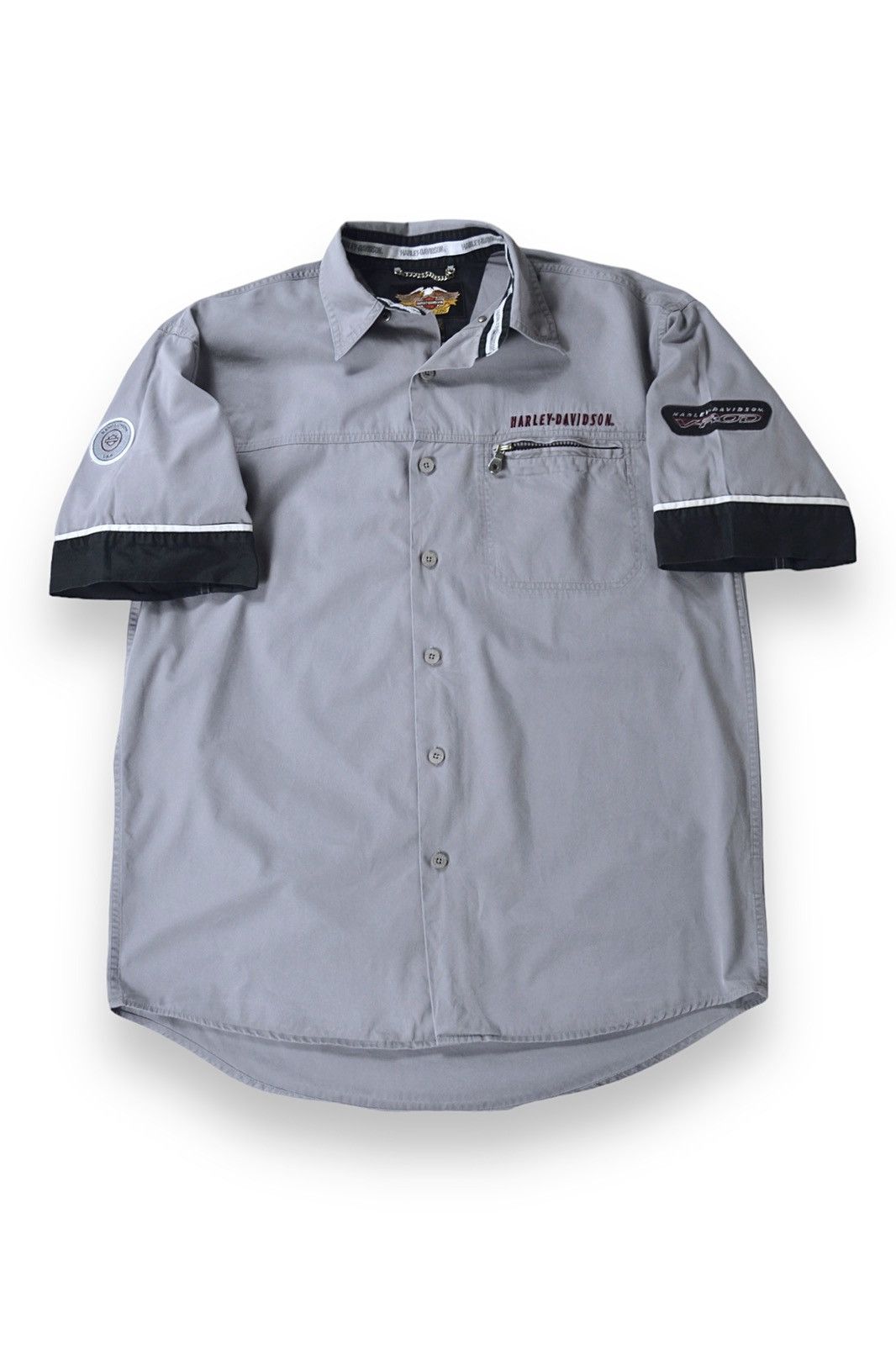 Harley Davidson Vintage Harley Davidson Racing Mechanic Big Logo Shirt Size US M / EU 48-50 / 2 - 2 Thumbnail