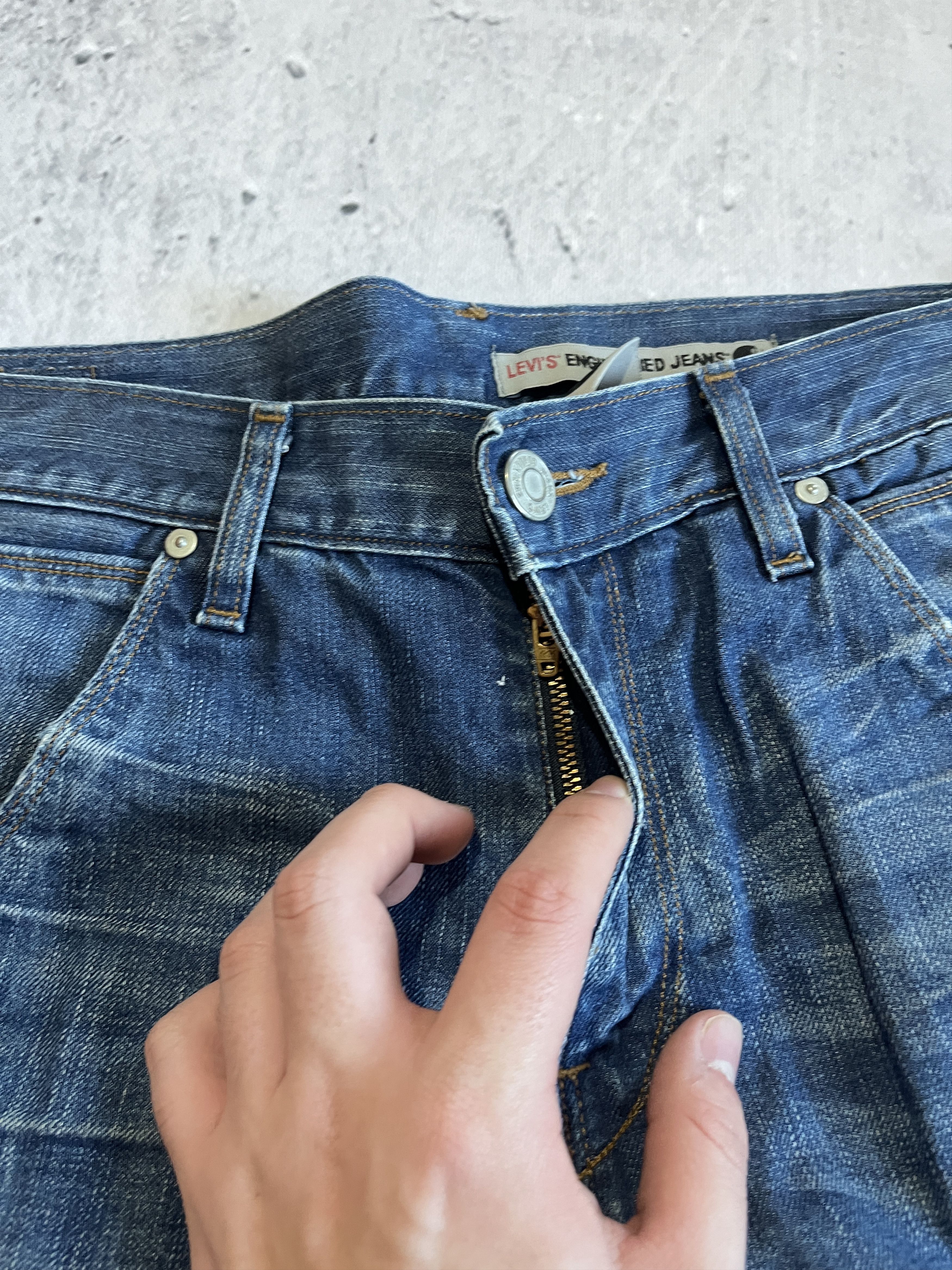Levi's LEVI'S ENGINEERED JEANS 2008 TWISTED LEG VINTAGE Y2K DENIM Size US 31 - 12 Thumbnail