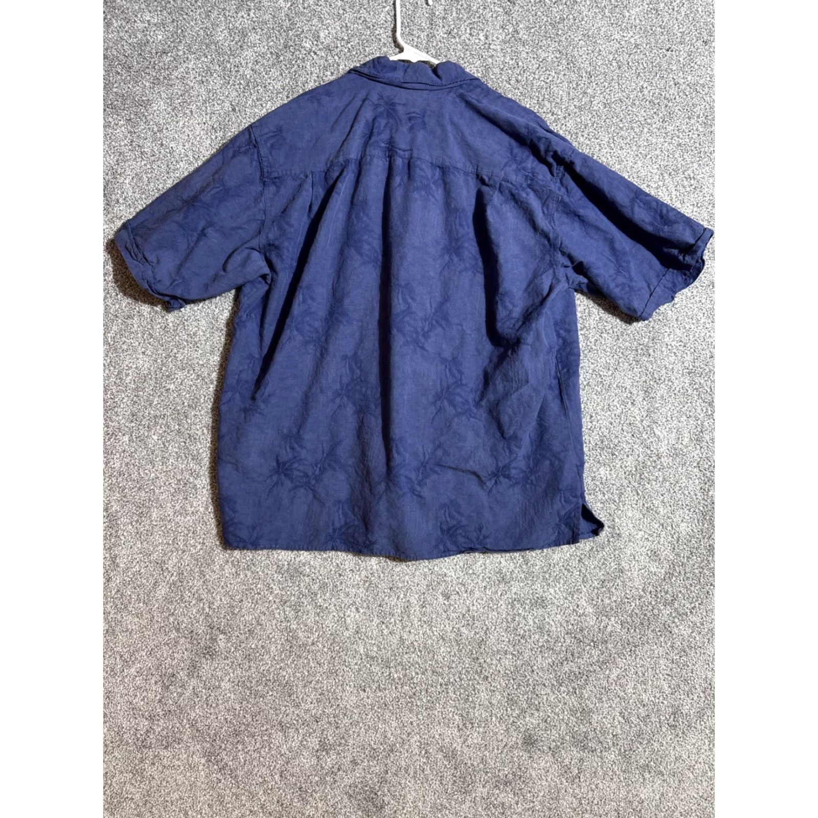 Cotton Traders Cotton Traders Tropical Button Up Shirt Mens L Blue Palm Leaf Jacquard Cotton/Rayon Short Sleeve Button-Up Casual Vintage: No Womens/Mens? Size US L / EU 52-54 / 3 - 7 Thumbnail