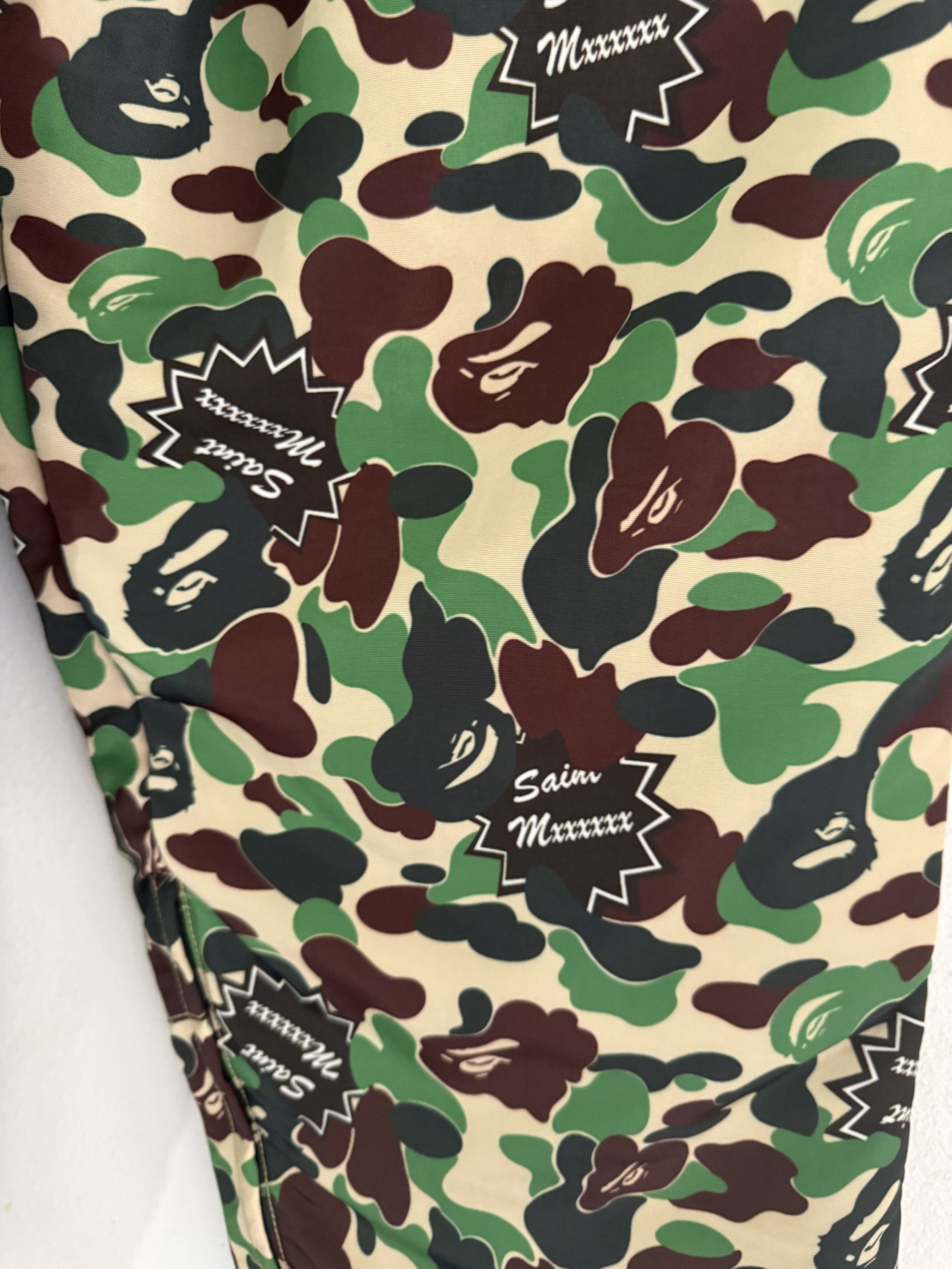 Bape × Saint Michael A BATHING APEx SAINT Mxxxxxx STAPE Track Pants Camo Size US 31 - 9 Thumbnail