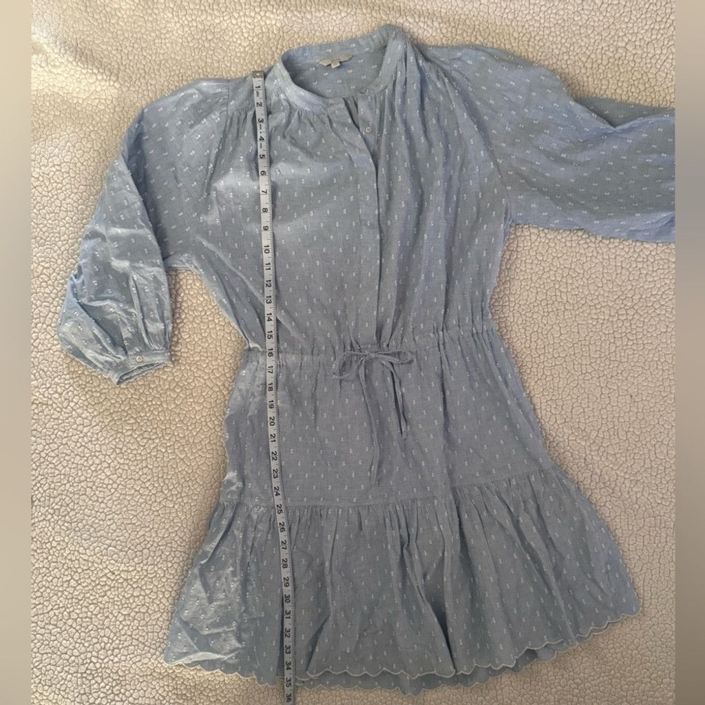 Joie Joie Adel Shirt Dress Swiss Dot Cornflower Blue Size Small Size S / US 4 / IT 40 - 11 Thumbnail