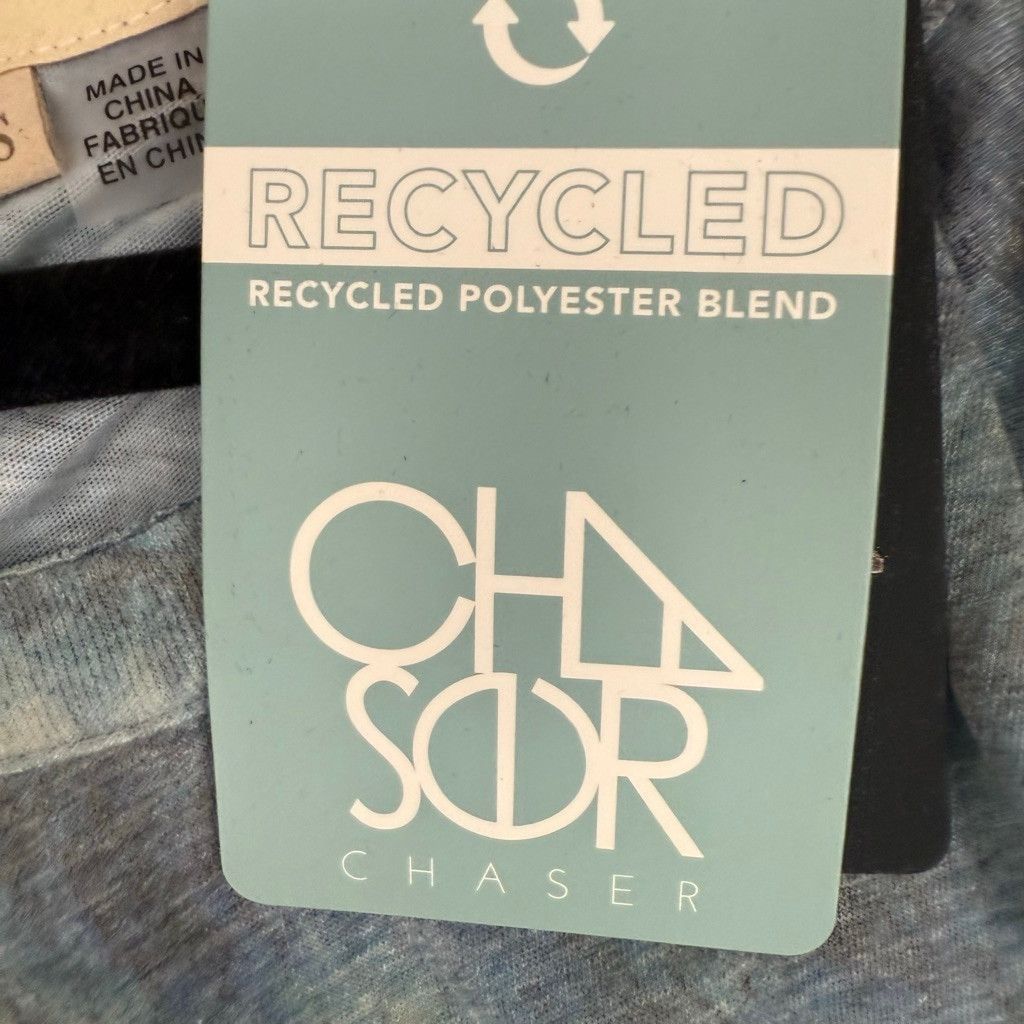Chaser Brand Women's Chaser Blue Grey Patterned Short Sleeve Tee S Size S / US 4 / IT 40 - 5 Thumbnail
