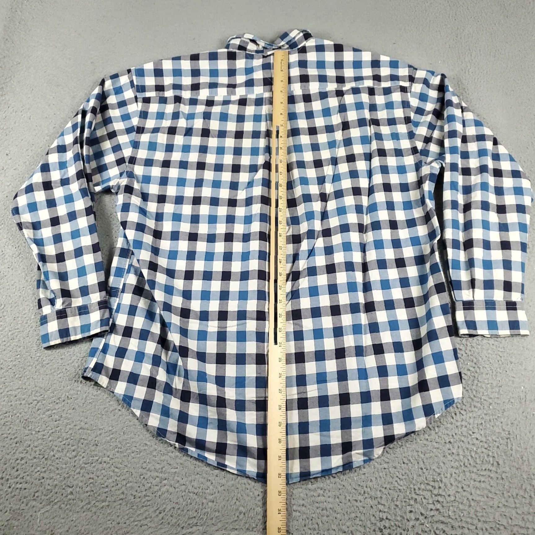 Tommy Hilfiger VINTAGE Tommy Hilfiger Shirt Mens XL Blue Check Casual Button Up Long Sleeve Size US XL / EU 56 / 4 - 7 Thumbnail