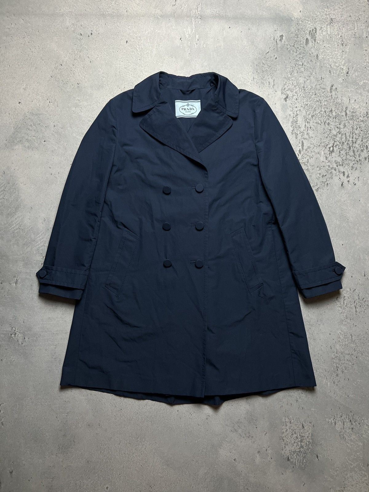 Prada Classic Prada Rain Trench Coat Double-Breasted Rare Blazer Size S / US 4 / IT 40 - 6 Thumbnail