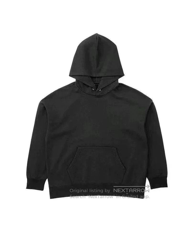 Visvim Black Hooded Sweatshirt with Front Pocket. Size US M / EU 48-50 / 2 - 5 Thumbnail