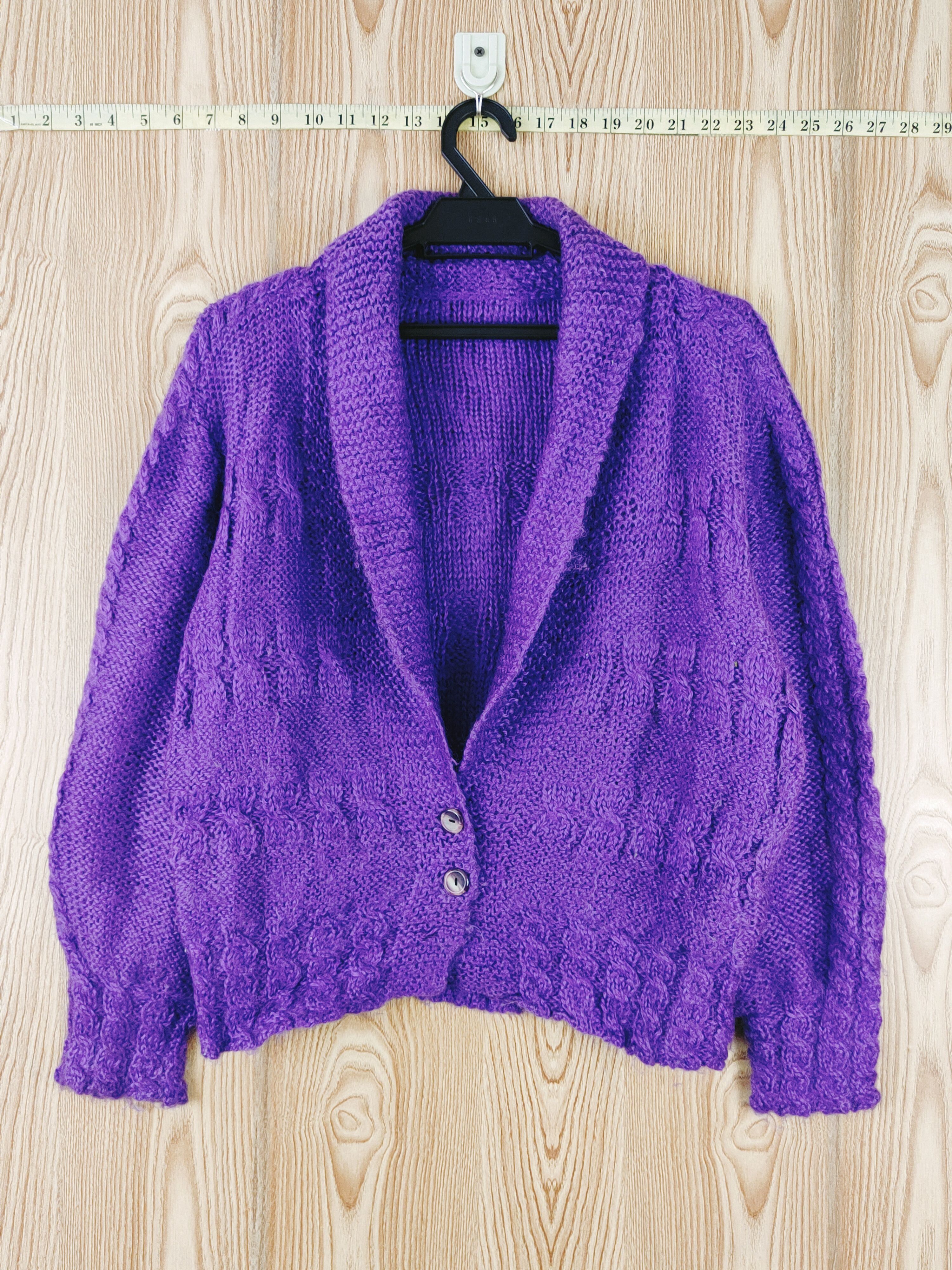 Japanese Brand Japanese Brand Purple Knitwear Cardigan #W566 Size S / US 4 / IT 40 - 1 Thumbnail