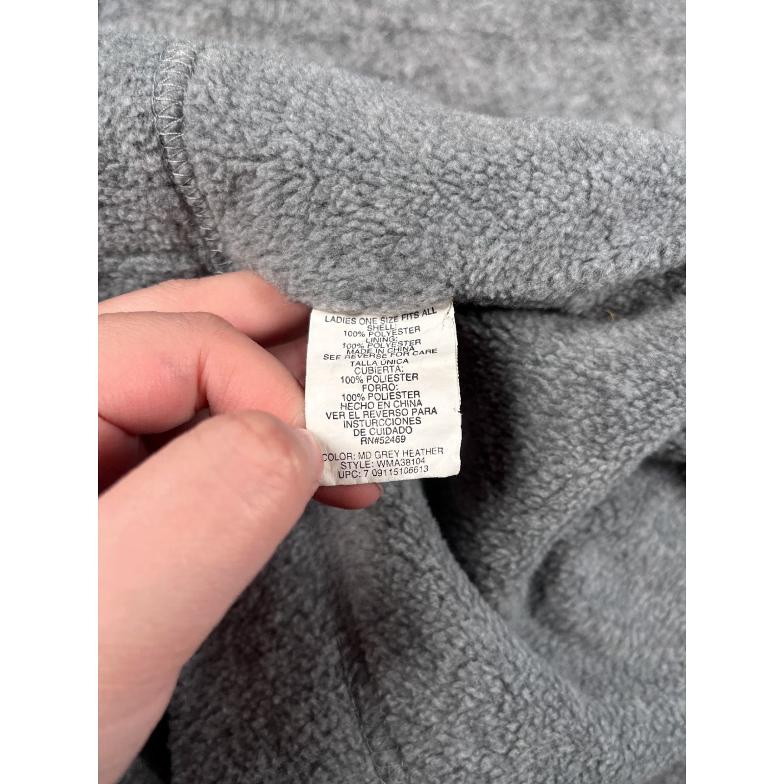 Walmart Beanie Womens One Size Heather Gray Knit Fleece Lightweight Polyester Ski Toque Size ONE SIZE - 7 Thumbnail