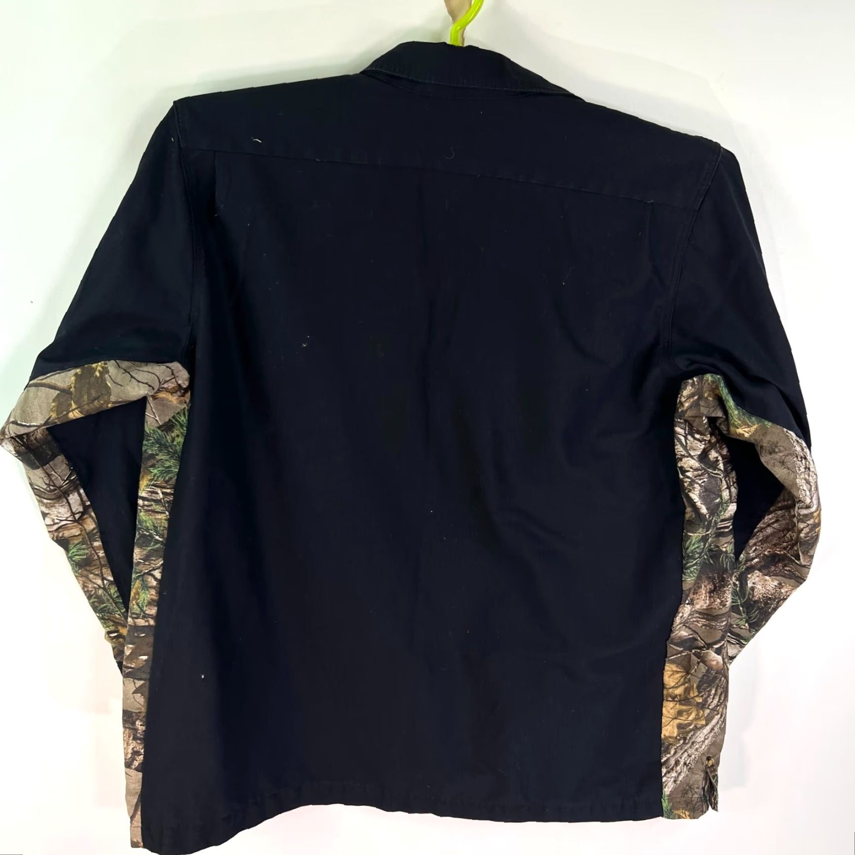 Wrangler Wrangler Workwear Camo Button Up Long Sleeve Mens XXL Black Green Pockets Size US XXL / EU 58 / 5 - 6 Thumbnail