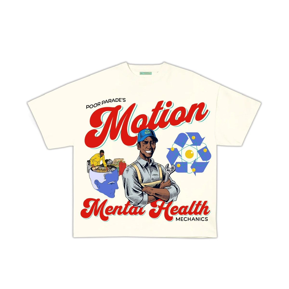 Other Poor Parade “Motion Mental Health Mechanics” T-Shirt Size US M / EU 48-50 / 2 - 2 Thumbnail