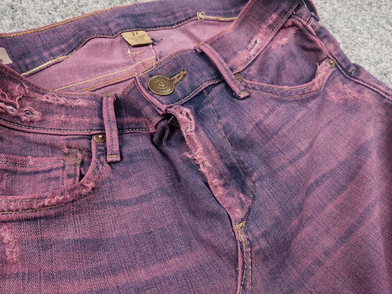 True Religion Vintage True Religion USA Logo Shorts Mini Denim Skirt Y2K Size 28" / US 6 / IT 42 - 5 Thumbnail