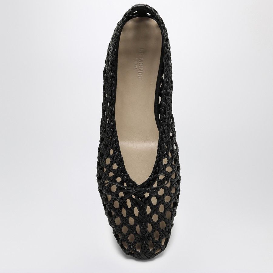 Le Monde Beryl o1d2blof0824 Woven Regency Ballerina in Black Size US 6 / IT 36 - 3 Thumbnail