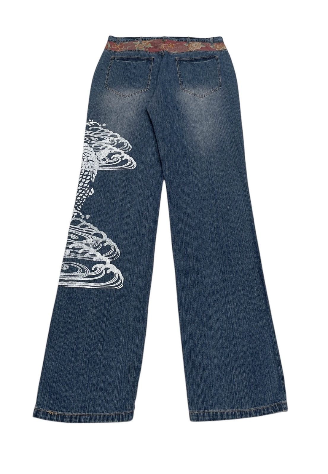 Japanese Brand Rare Design Vintage Dealetti Oversized Sukajan Jeans 1990s Size US 43 - 2 Thumbnail