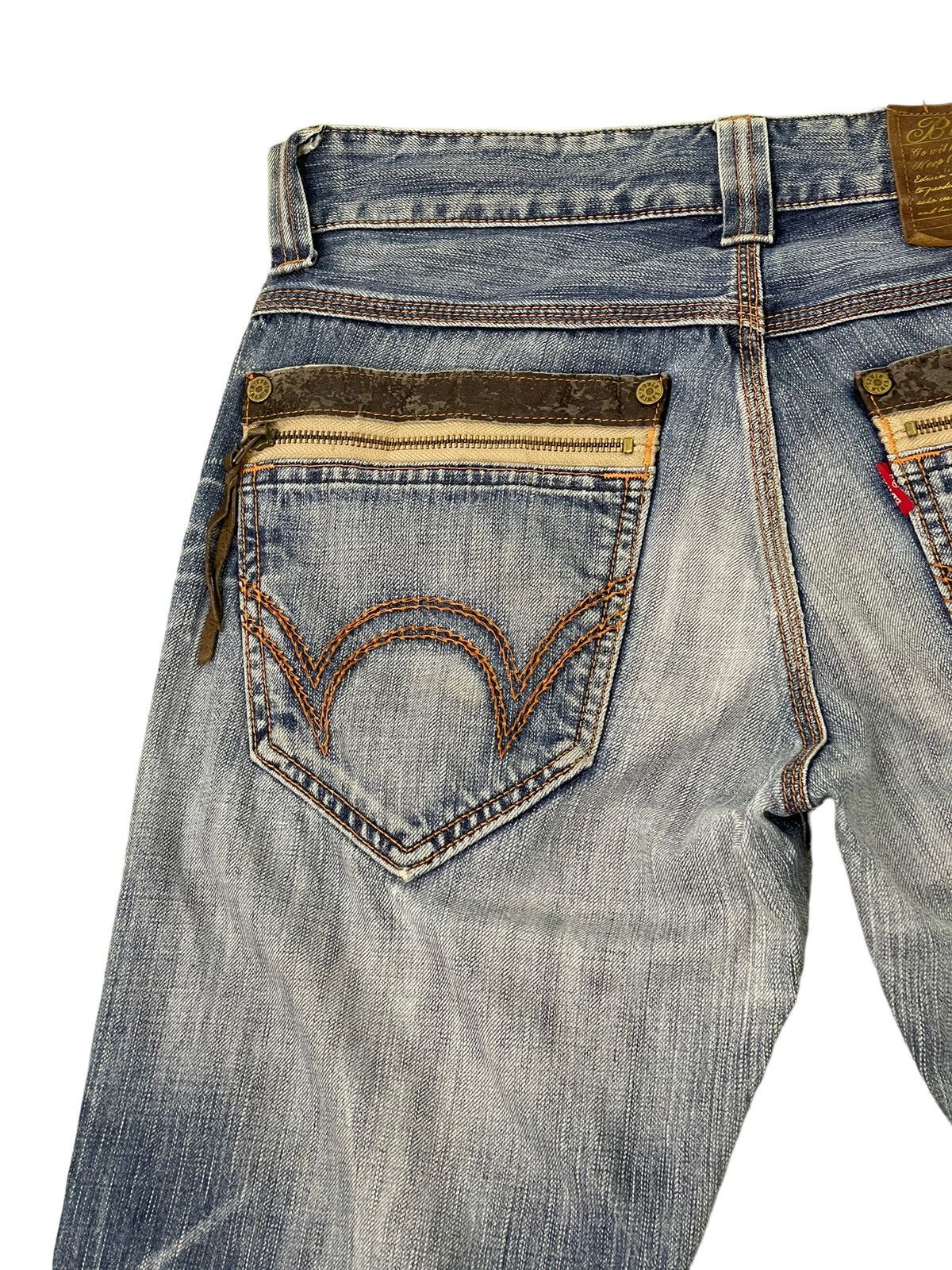 Edwin Distress Jeans Edwin Japan Faded Regular Straight 7🟦5 Size US 32 / EU 48 - 18 Thumbnail