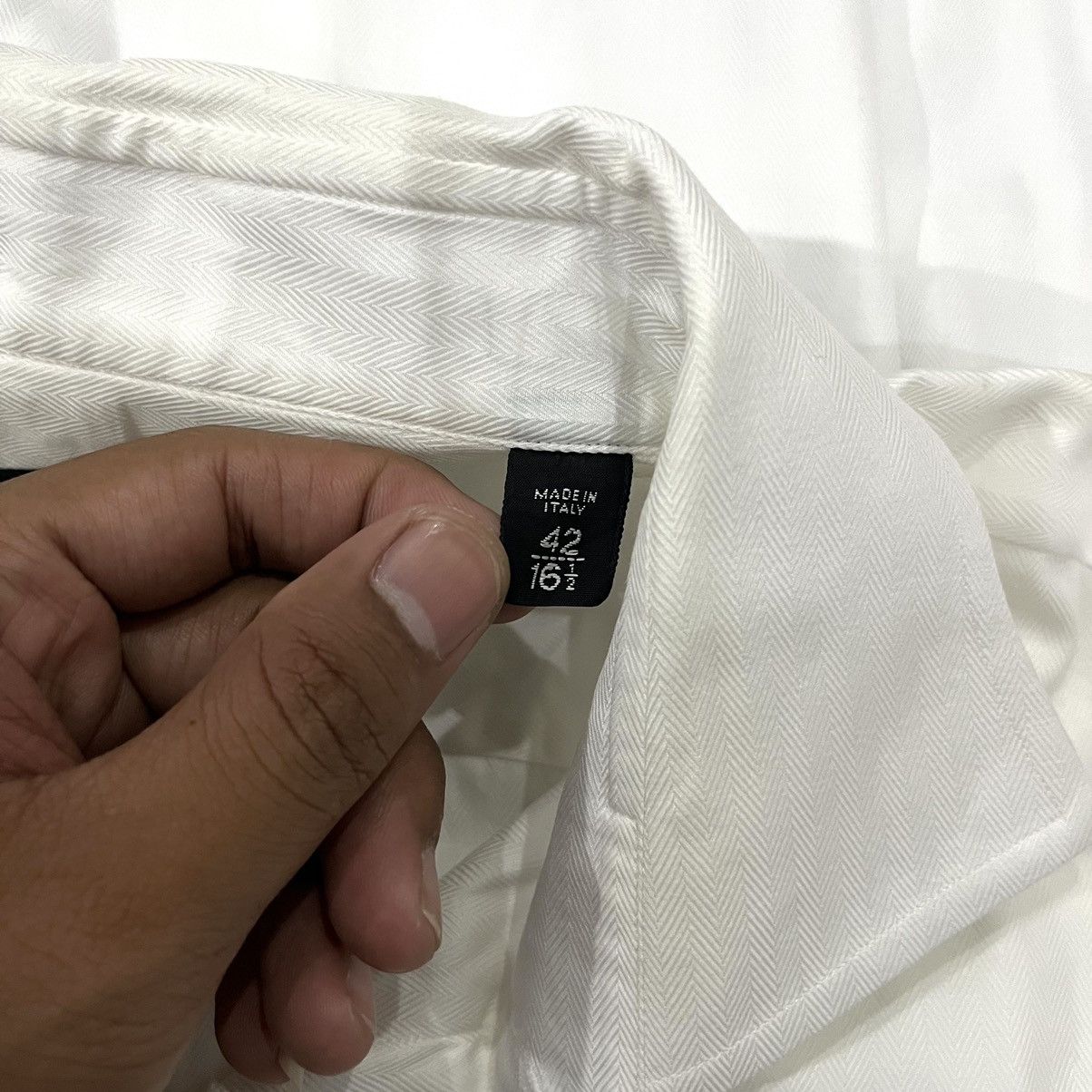 Tom Ford TOM FORD Classic White Cotton Long Sleeve Shirt Size US XS / EU 42 / 0 - 6 Thumbnail