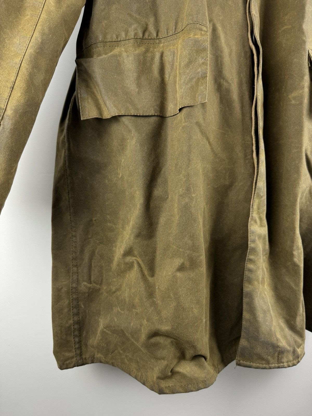 Barbour Vintage Barbour 3/4 Coat Wax A240 Oiled Jacket Size US L / EU 52-54 / 3 - 5 Thumbnail