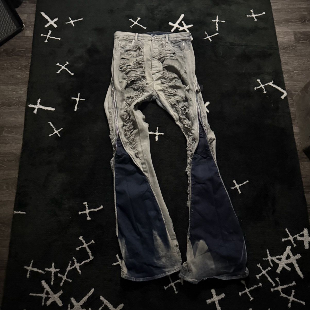 Rick Owens FW23 - Bolan Banana Hustler Shredded Pants Size US 32 / EU 48 - 3 Thumbnail