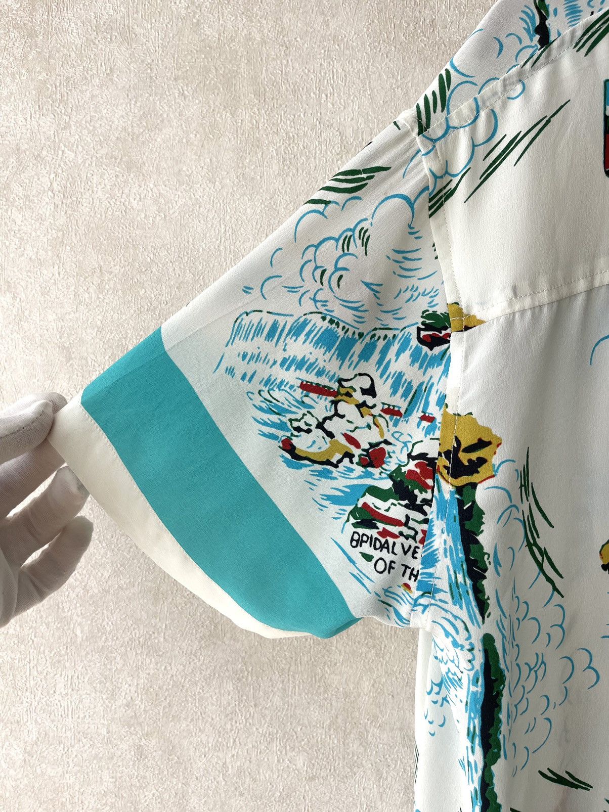 Bode BODE SS23 Niagara Souvenir SS Silk Shirt S/M - NWT Ltd Ed Size US M / EU 48-50 / 2 - 18 Thumbnail