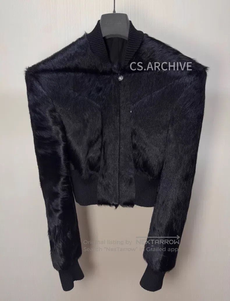 Rick Owens Rick Owens 23 FW LUXOR EDFU Cow Hair Shoulder Jacket Size US M / EU 48-50 / 2 - 1 Thumbnail