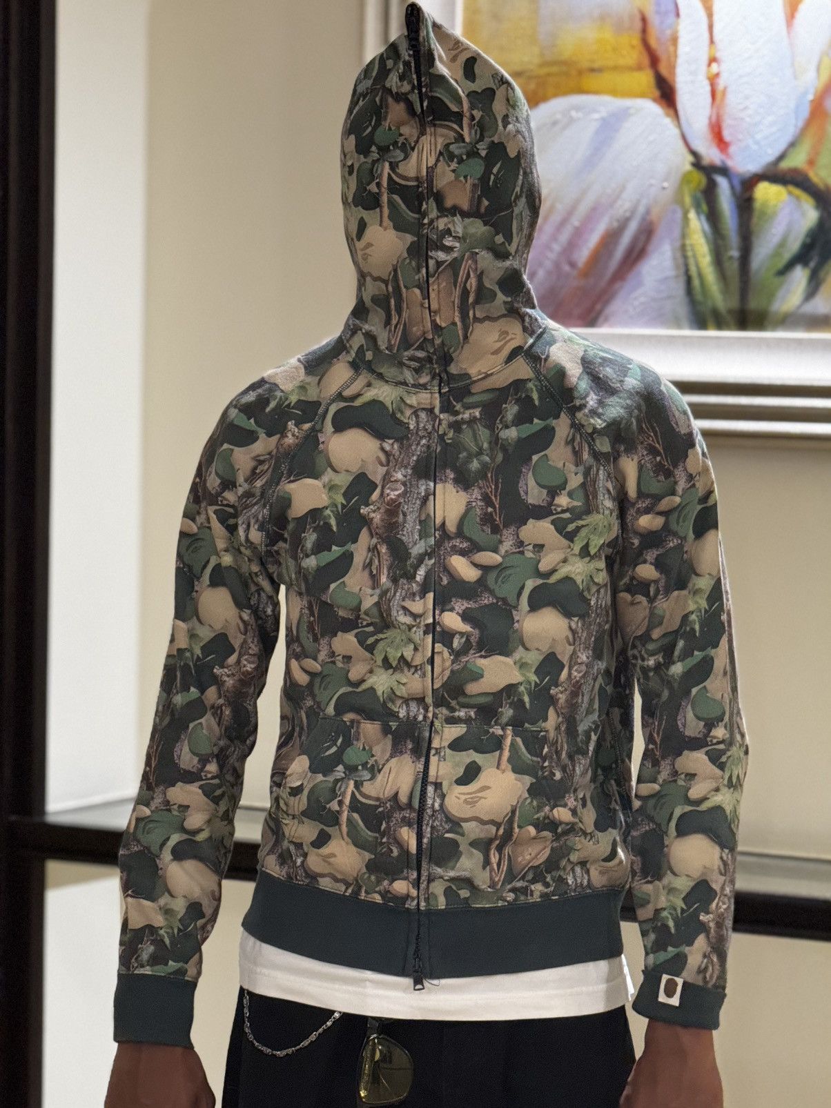 Bape OG Bape Village Camo Realtree Zip Up Hoodie Size S / US 4 / IT 40 - 13 Thumbnail