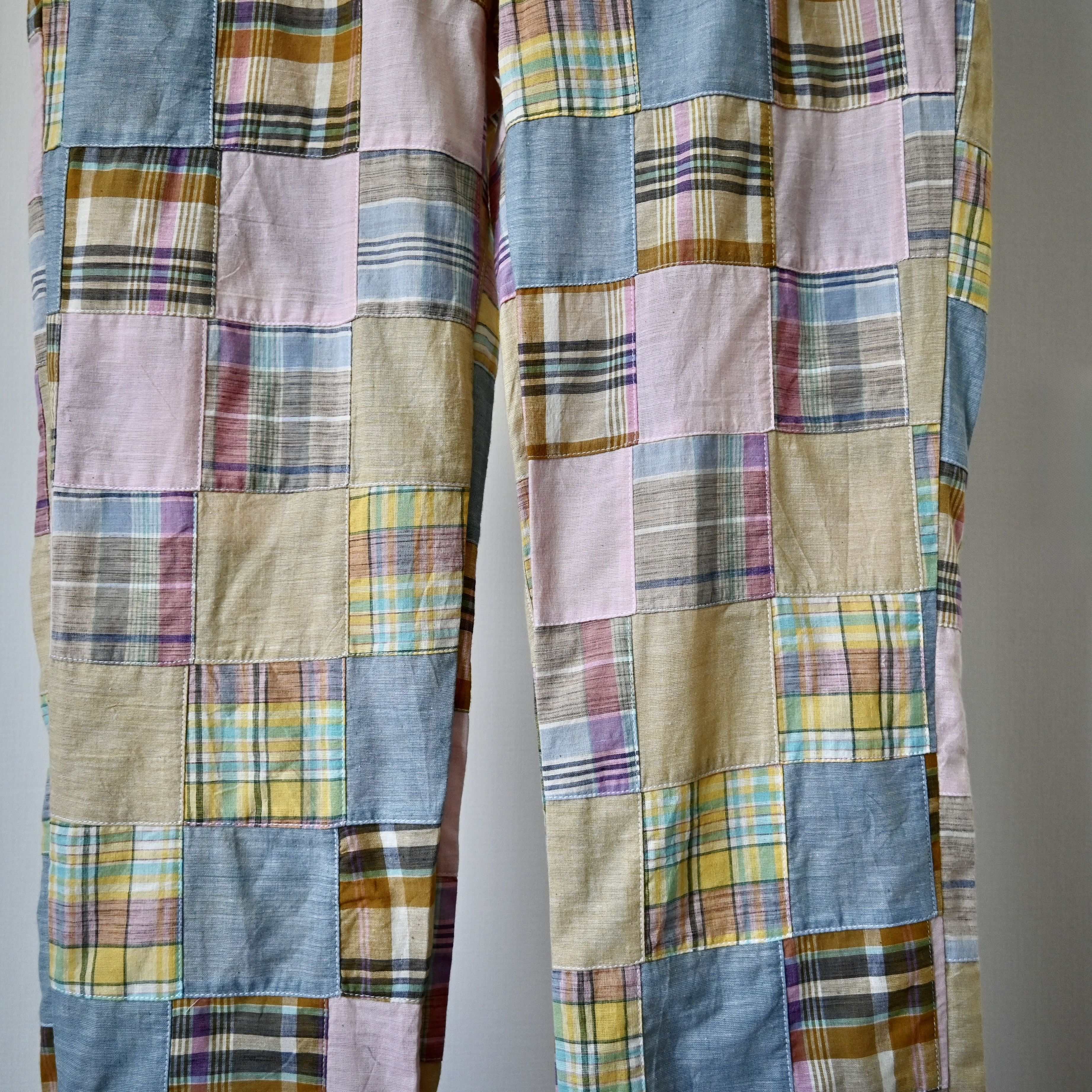 Japanese Brand UNUSED, Jackson Matisse India madras patchwork trousers Size US 33 - 7 Thumbnail
